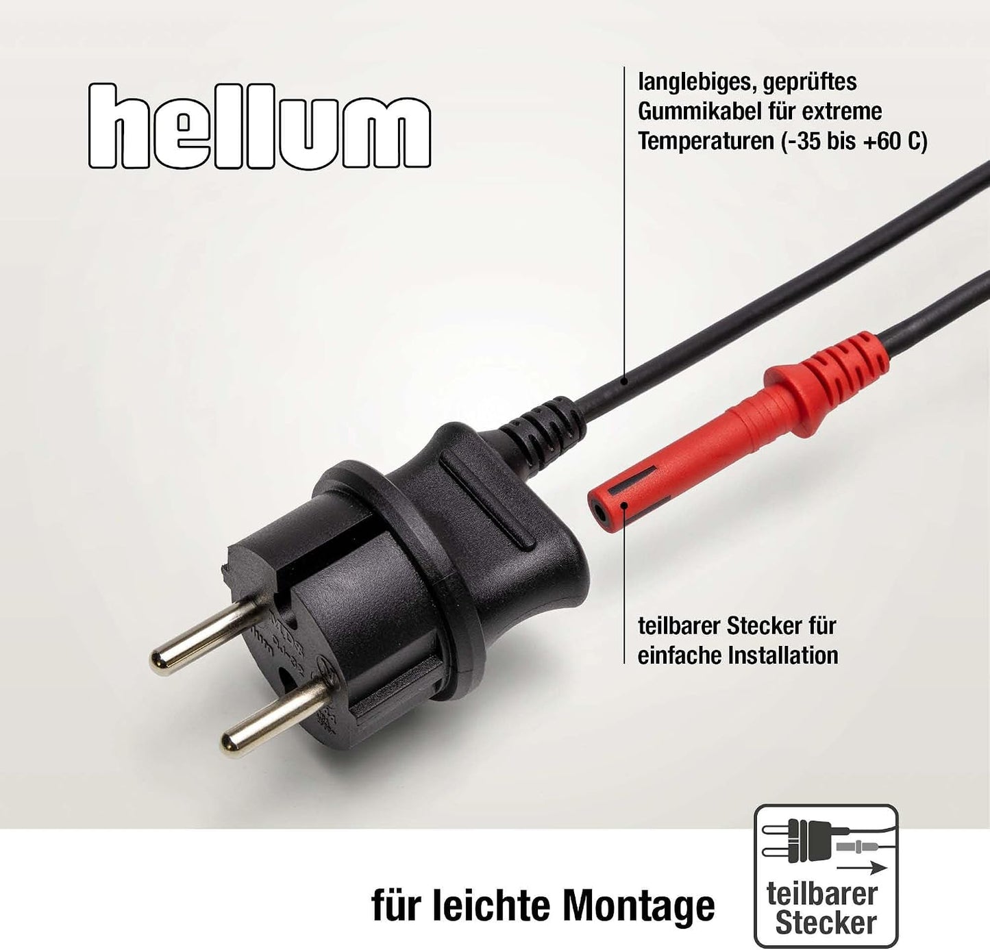 Weihnachtslichterkette mit 15 Clips für aussen, 15 Lichter (Schaft) / 11.2 m beleuchtet Ivory