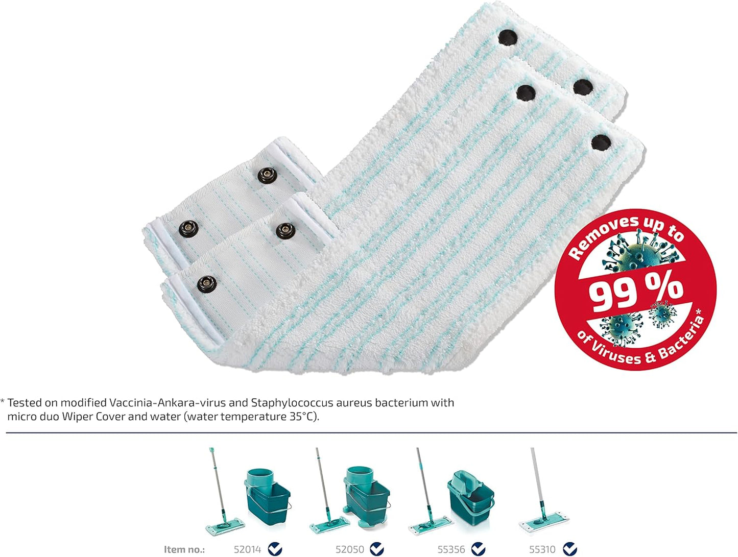 2er Set Wischbezug CLEAN Twist M Micro Duo, 2er Set, Allrounder