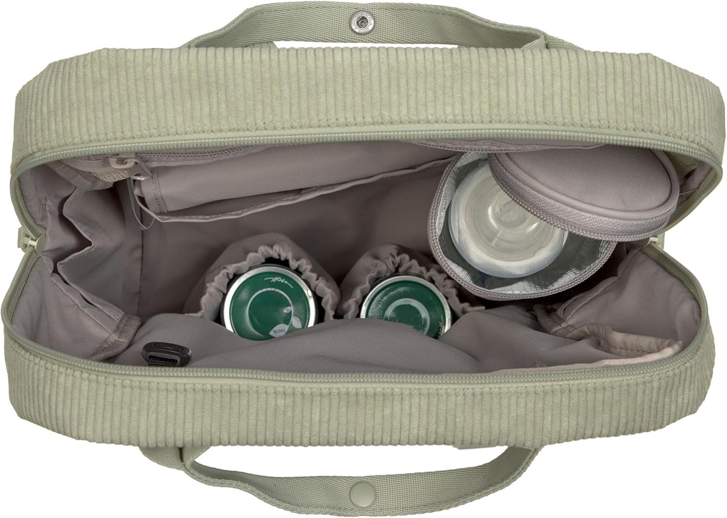 Wickelrucksack Vividal mit Wickelunterlage & Zubehör, Cord Light Khaki