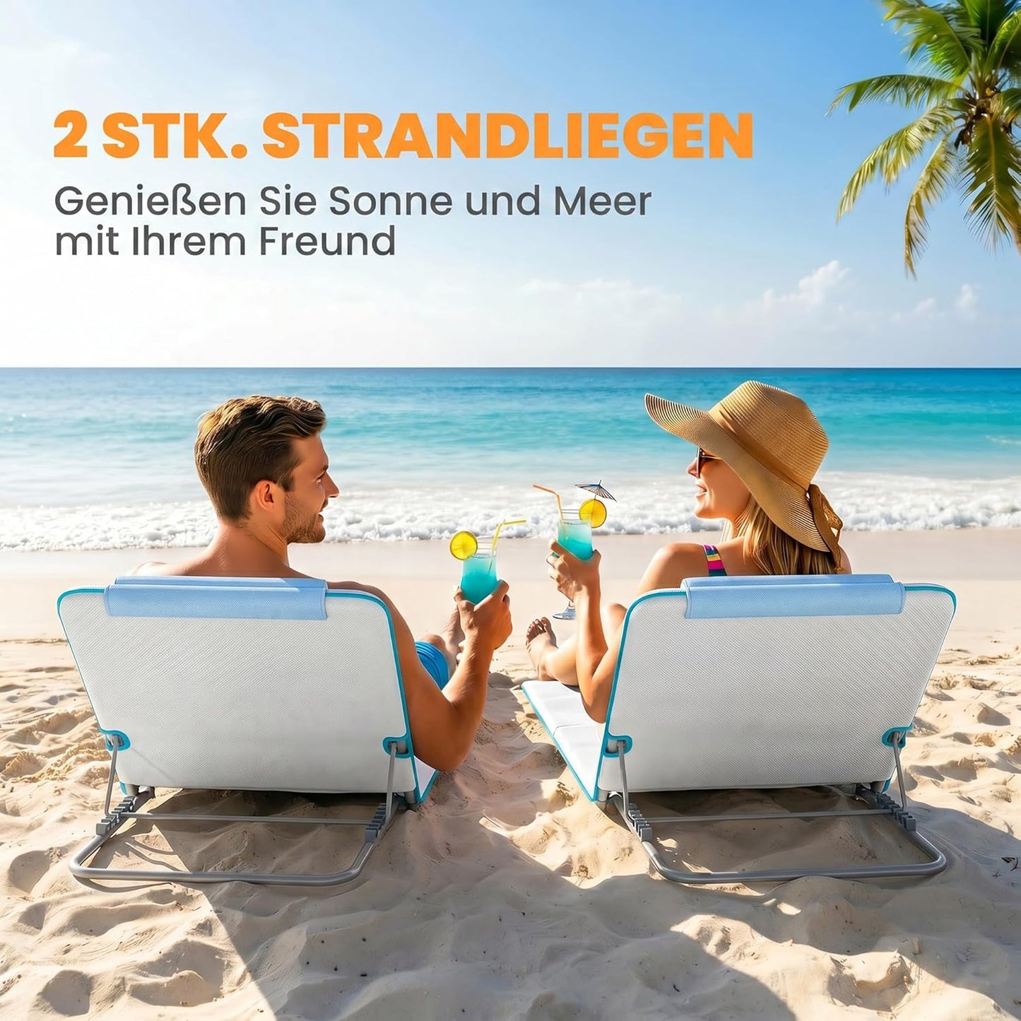 Strandliege, Beige