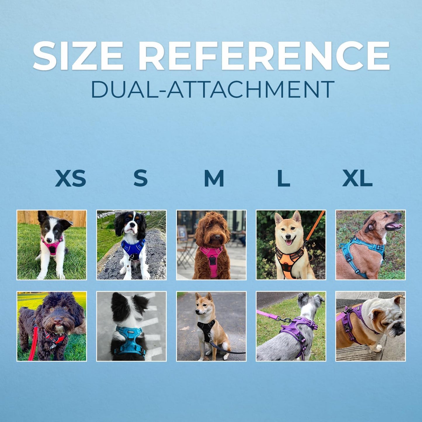 Anti Zieh Hundegeschirr, Fuchsiafarbenes Nylon XS (Chest: 13 - 16")