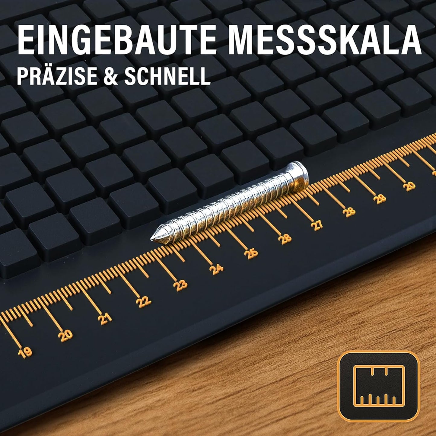 Werkbankmatte mit Organizer & Messskala, 55 x 35cm