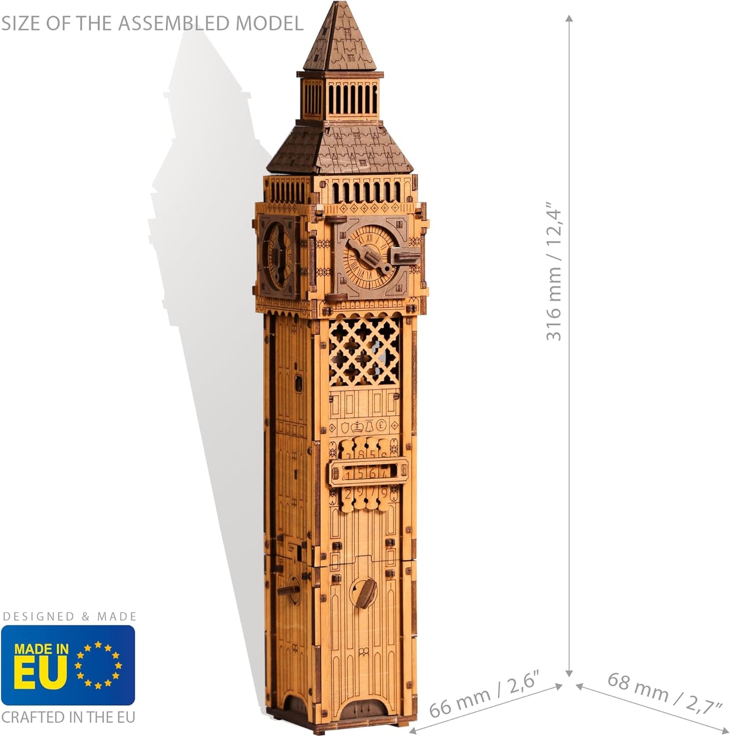 Holzpuzzle Box Big Ben