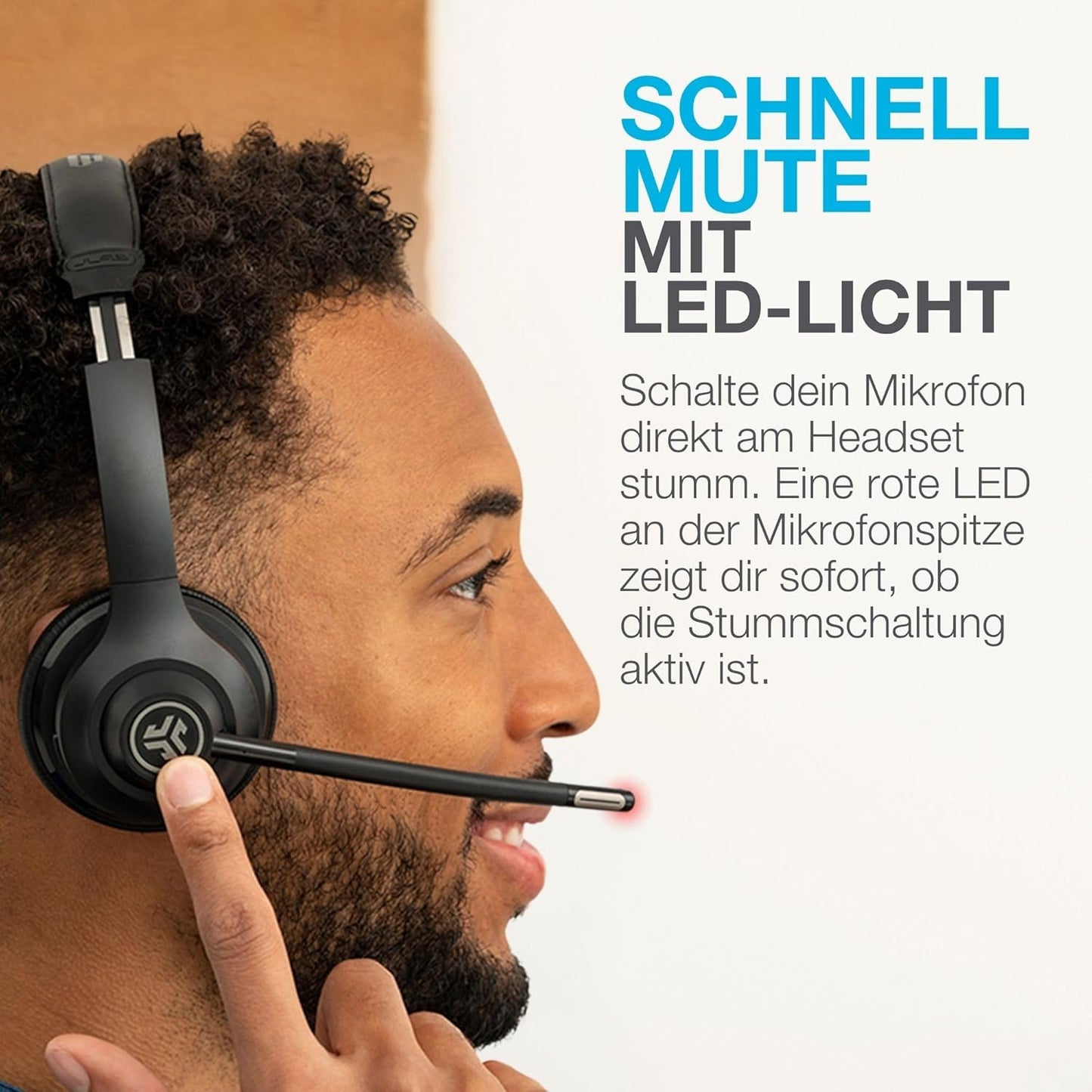 Kabelloses On-Ear Headset mit Mikrofon und USB-C, Go Work 2nd Gen