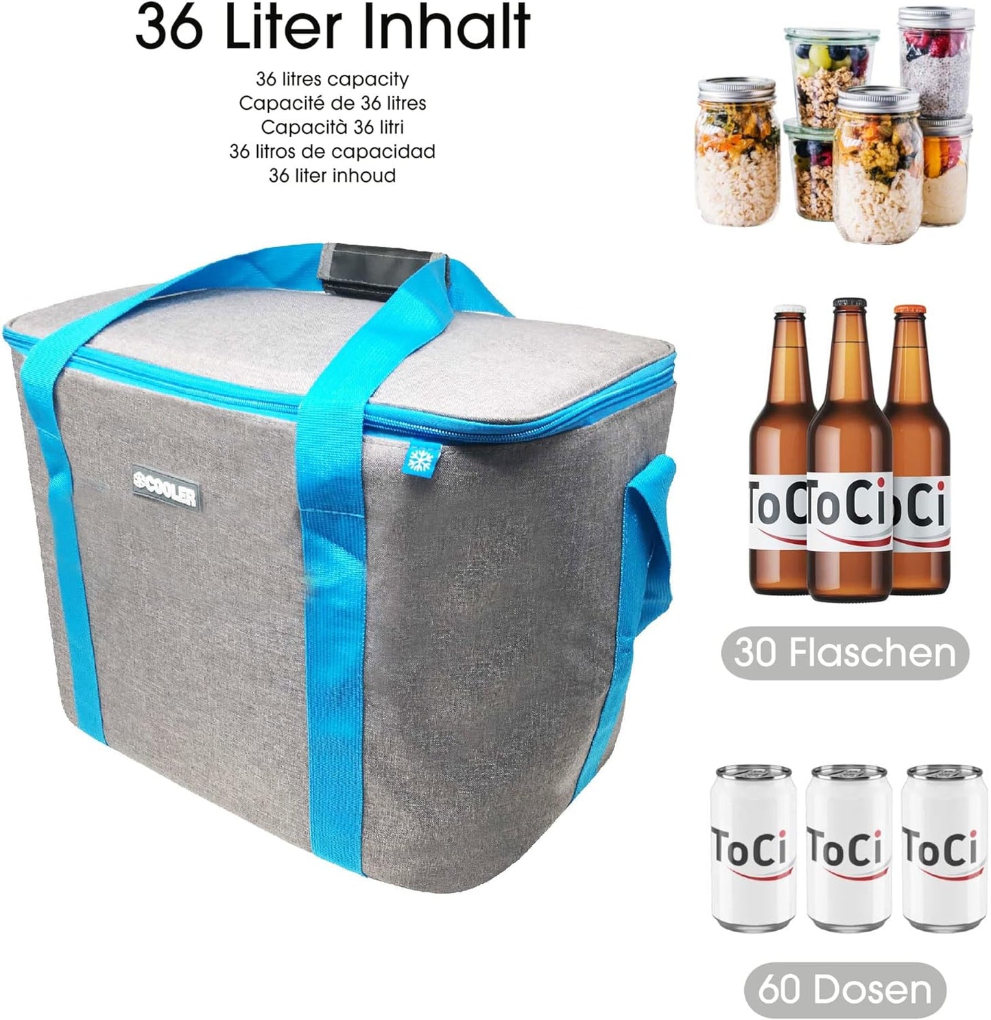 Kühltasche, Grau