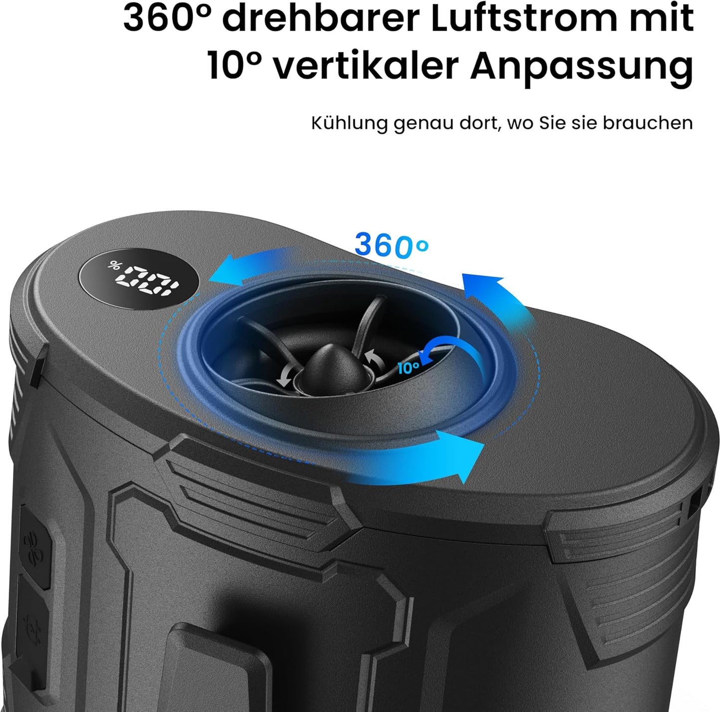 Tragbarer Taillen-Clip-Ventilator