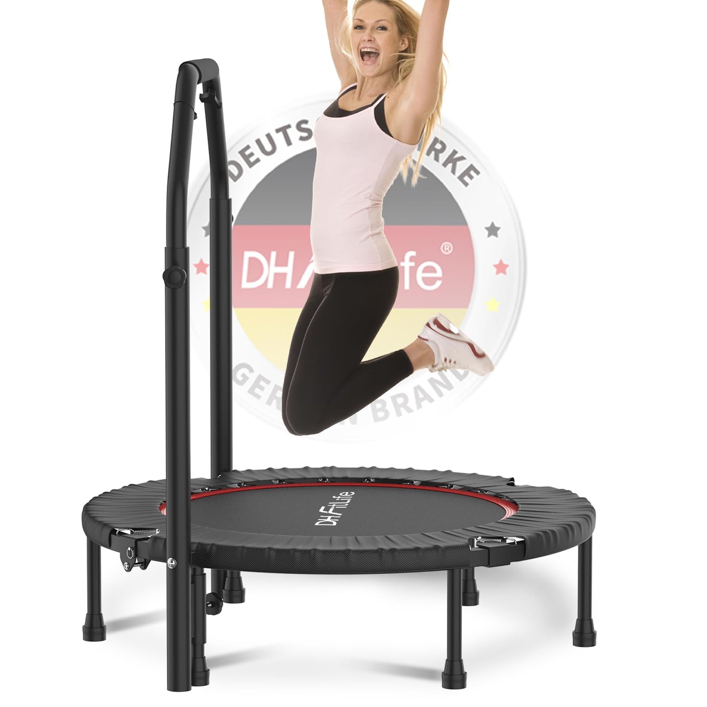 Fitness Indoor Trampolin klappbar mit Handgriff