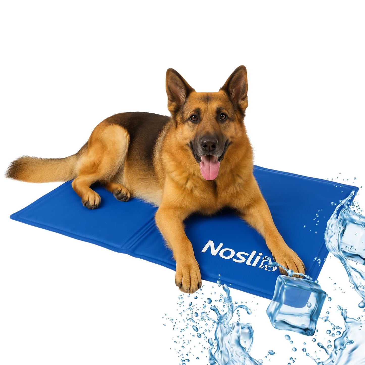 Selbstkühlende Hundematte, Sea blue XL - 76x103cm