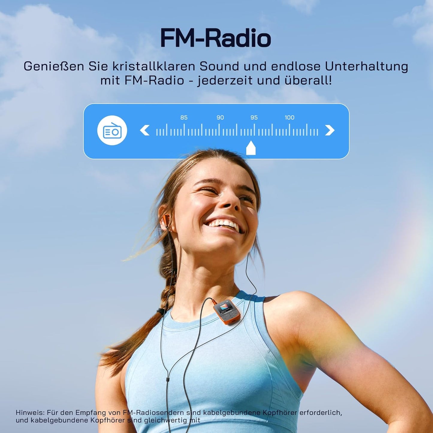 MP3-Player mit Sportclip, Orange