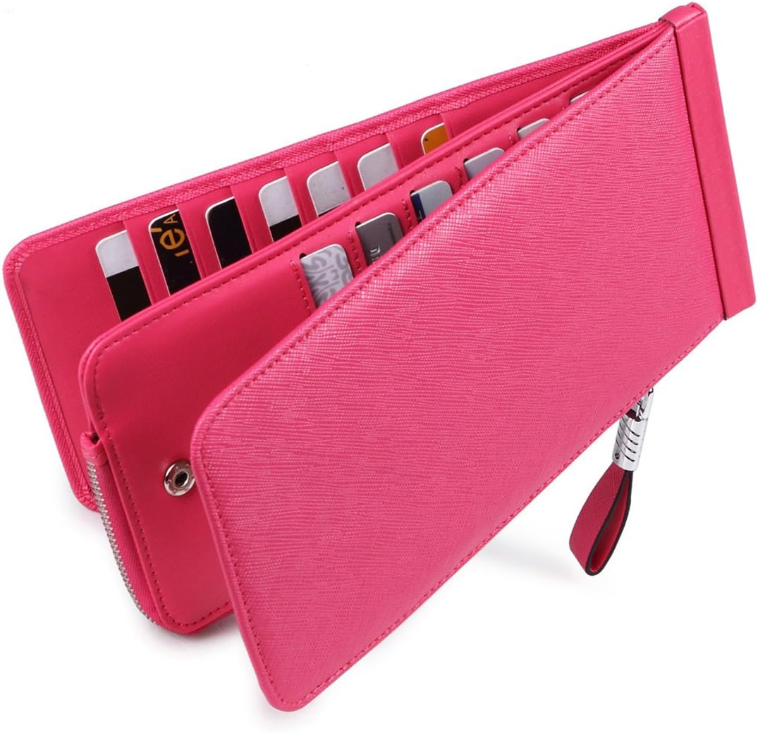 Kreditkartenetui mit RFID-Blocker, Pink