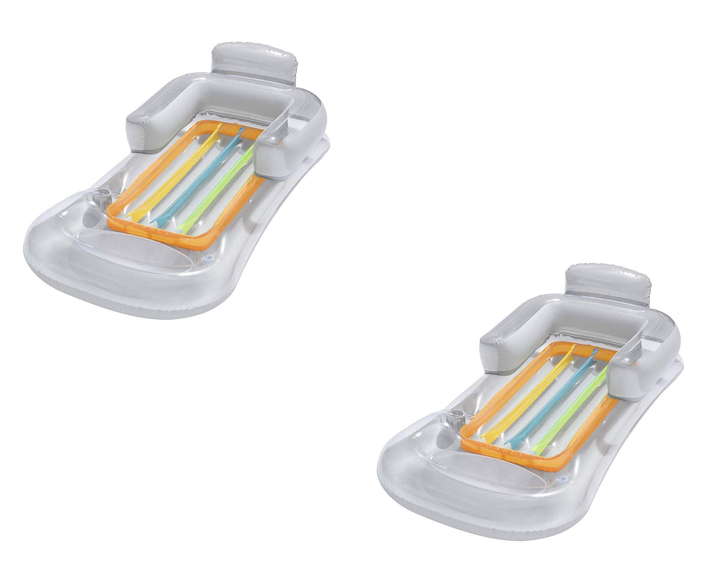 2er-Pack Luftmatratze, 161 x 84 cm Grau (2er Pack) Single