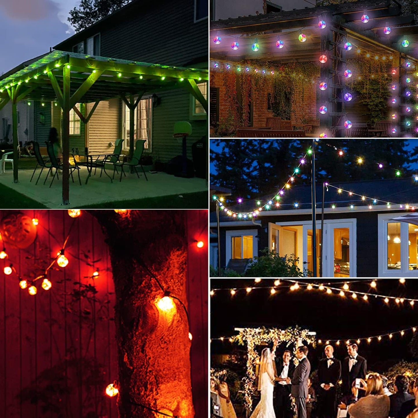 LED-Lichterkette, G40 9M 30LED|16 Farben
