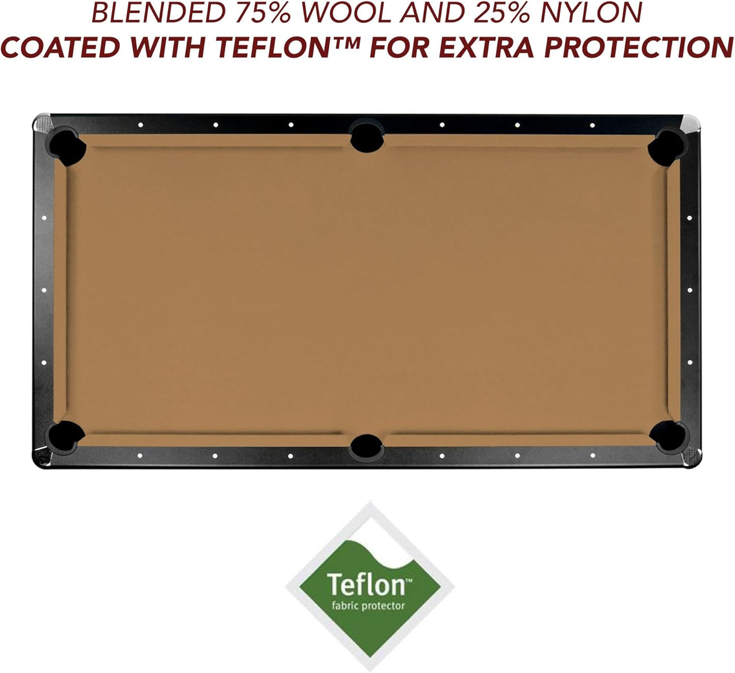 Saturn II Billardtuch, camel 2,4 m