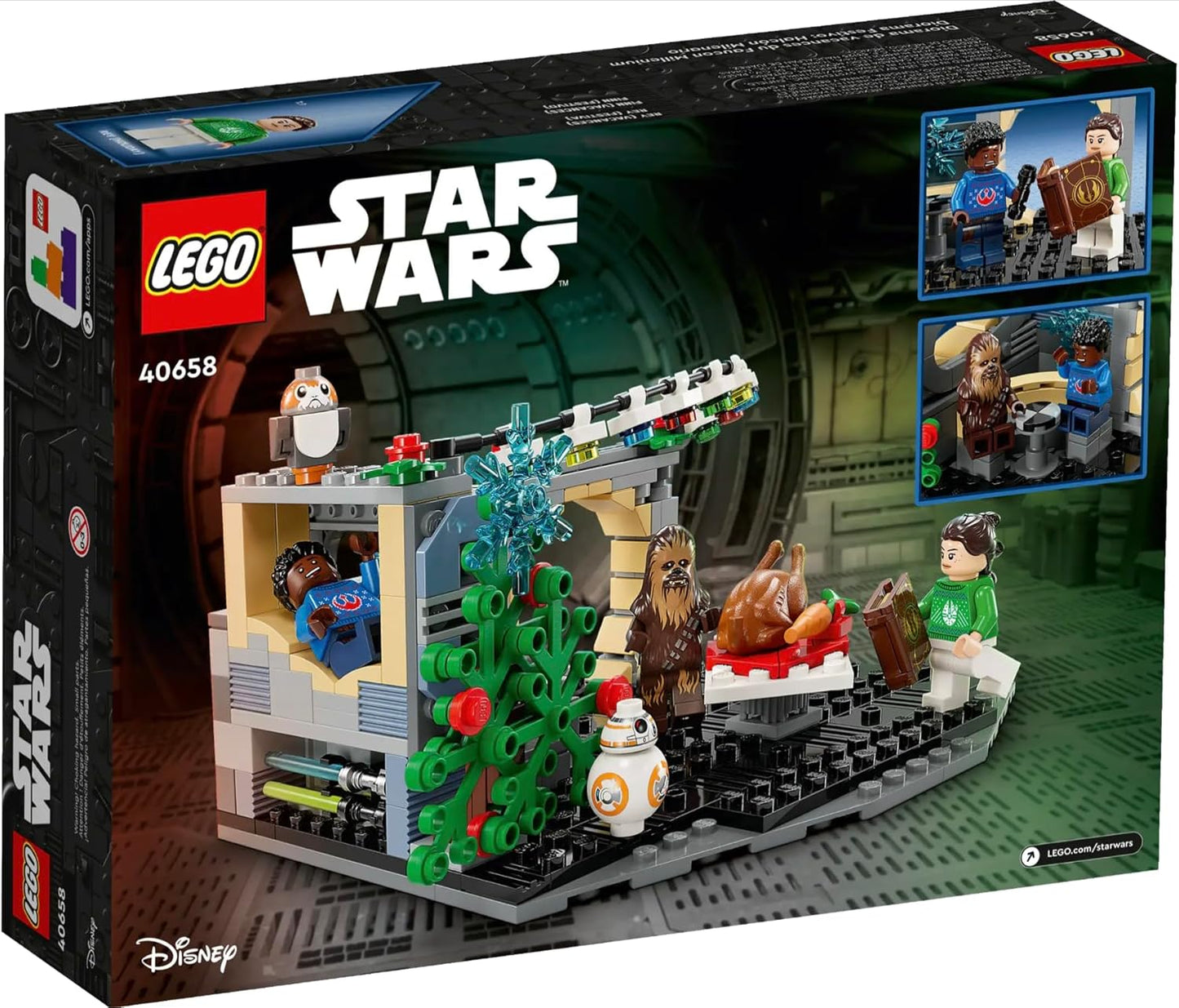 Millennium Falcon – Weihnachtsdiorama (40658), Mehrfarbig
