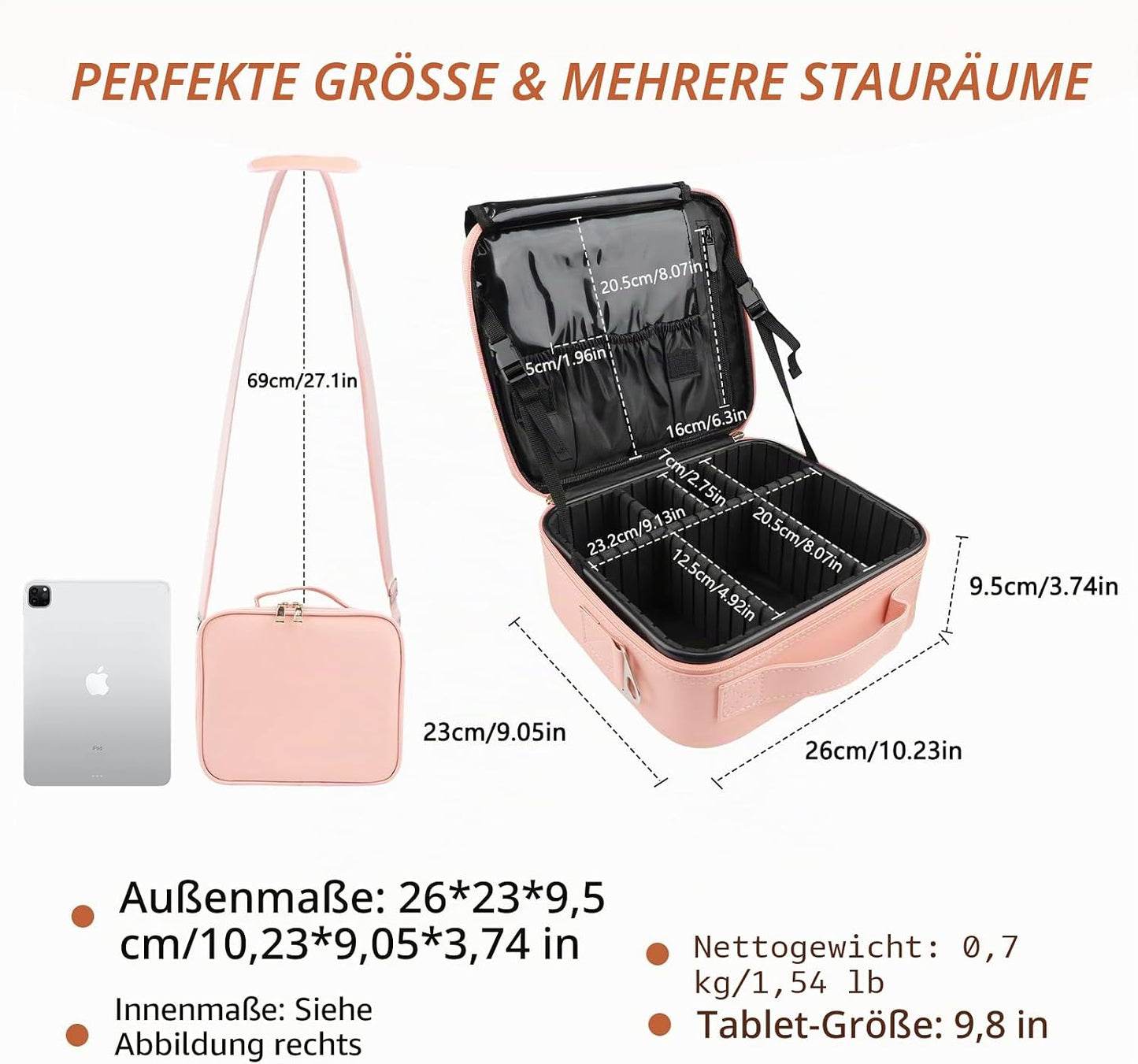 Kosmetikkoffer, S Cute Pink