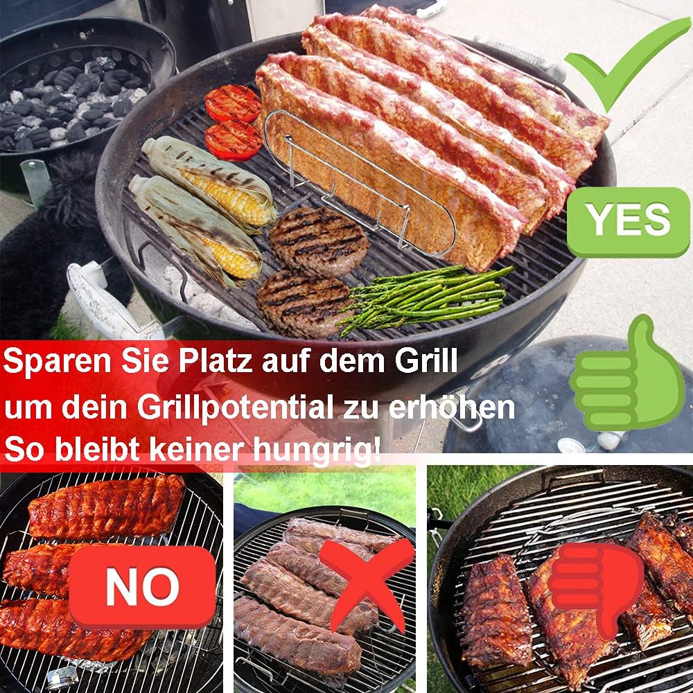 Spareribs-Halter für 5 Rippchen