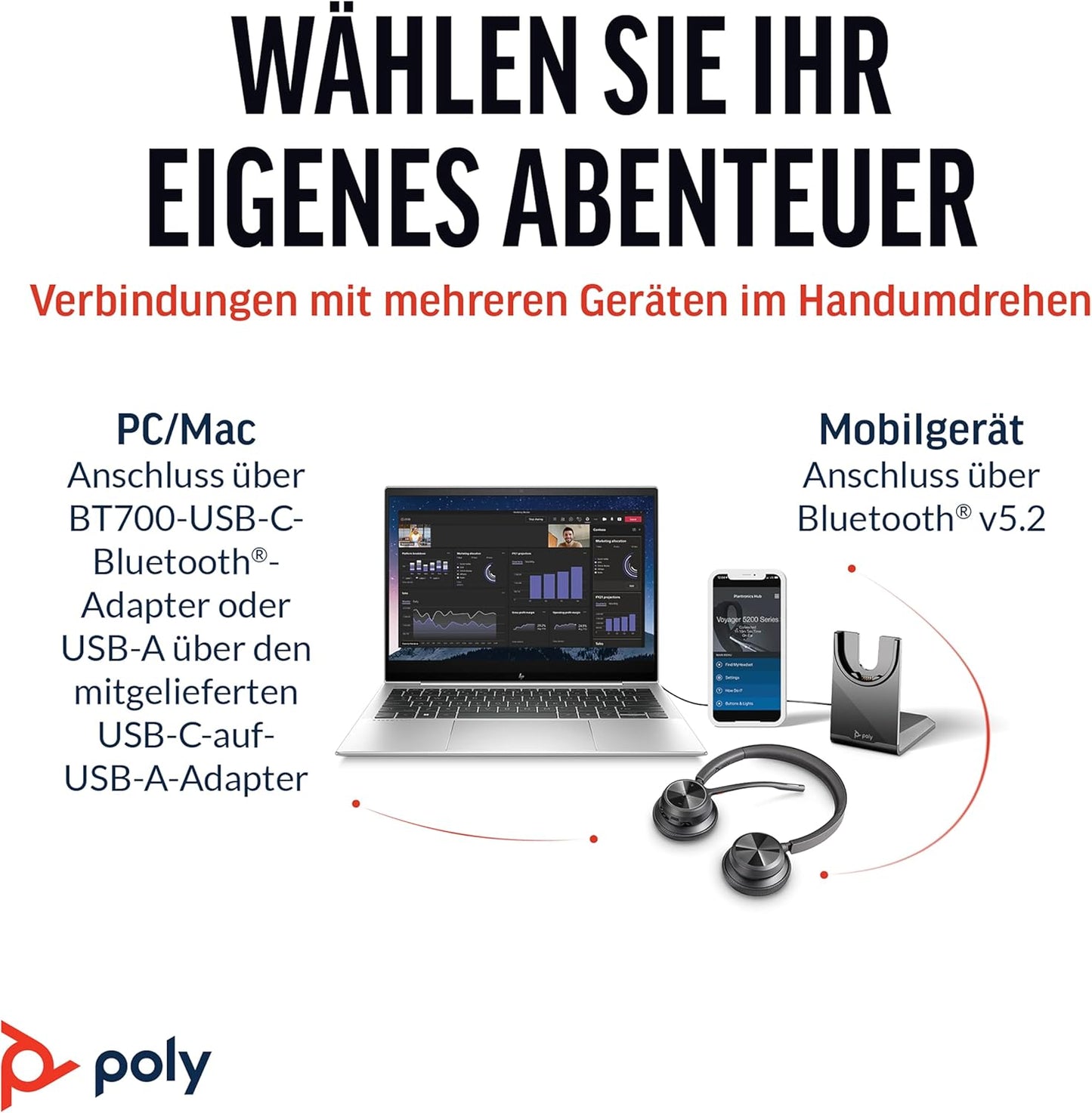 Voyager 4320 UC, Standard 2024 Version (USB-C & USB-A)