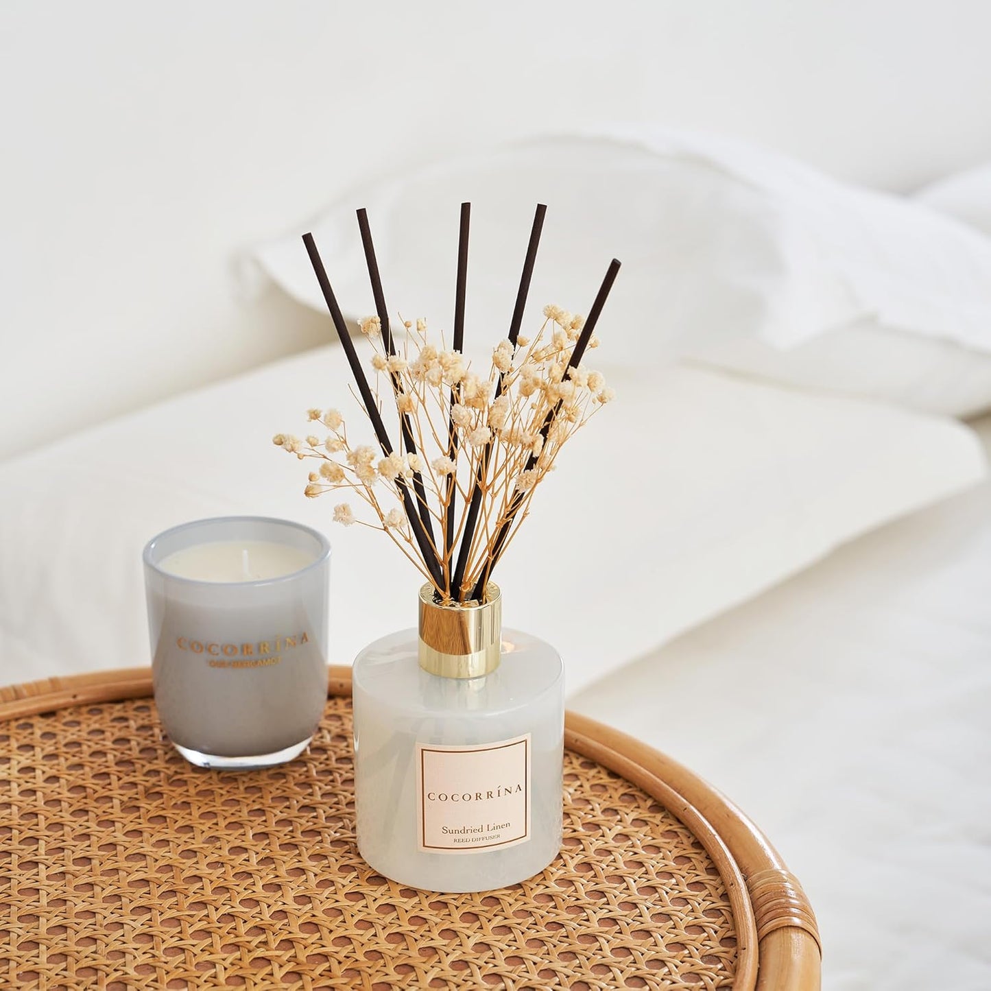 Reed Diffuser Sundried Linen, Sonnengetrocknete Leinen Raumduft/200ML/1 Stück