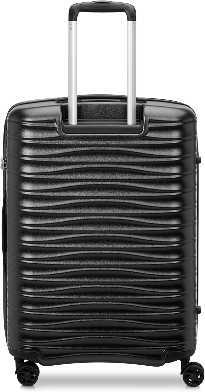 Wave Hartschalenkoffer erweiterbar, Schwarz