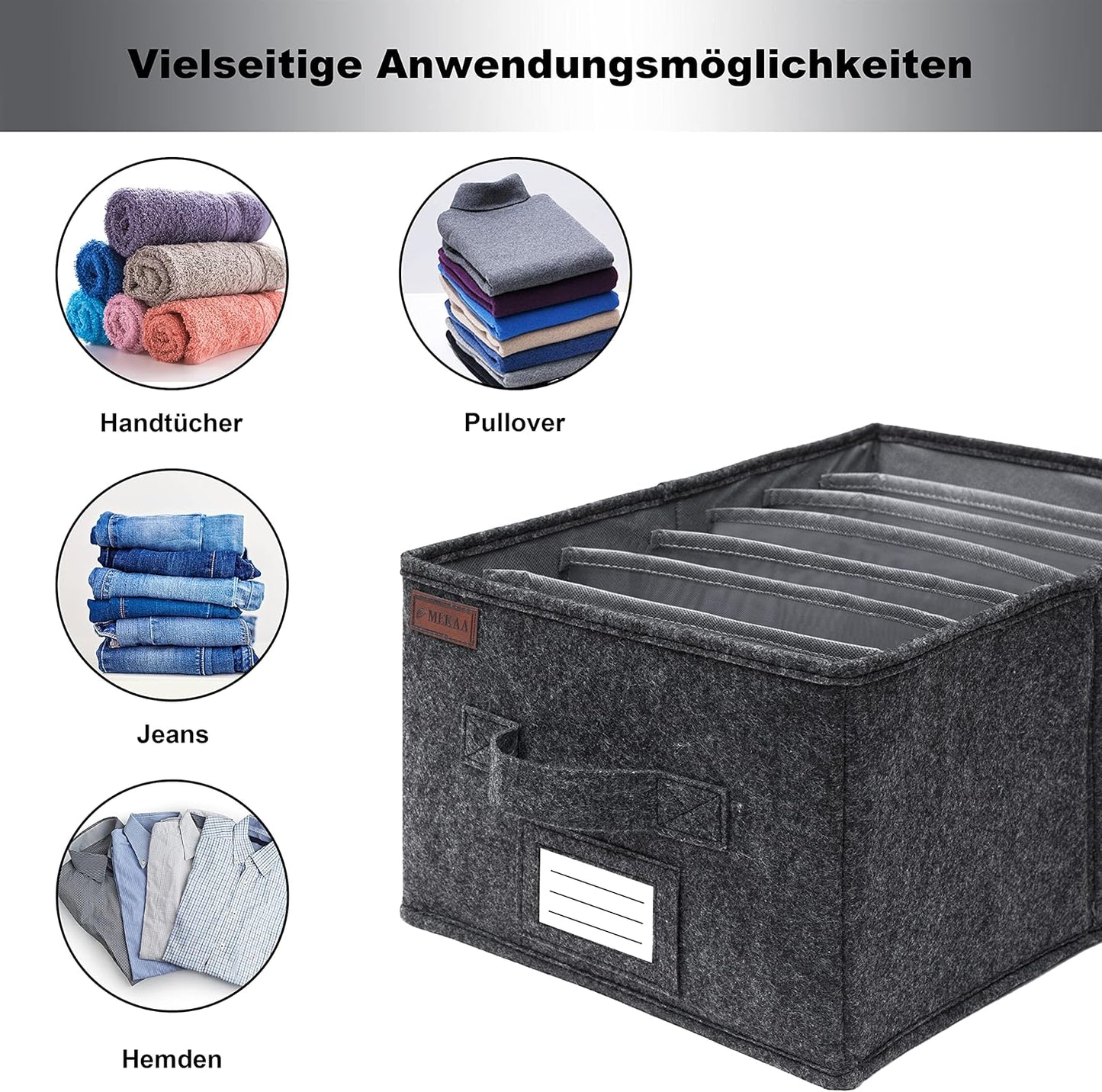 2er-Set Kleiderschrank-Organizer, Kleiderschrank Organizer, 2er-Set, L