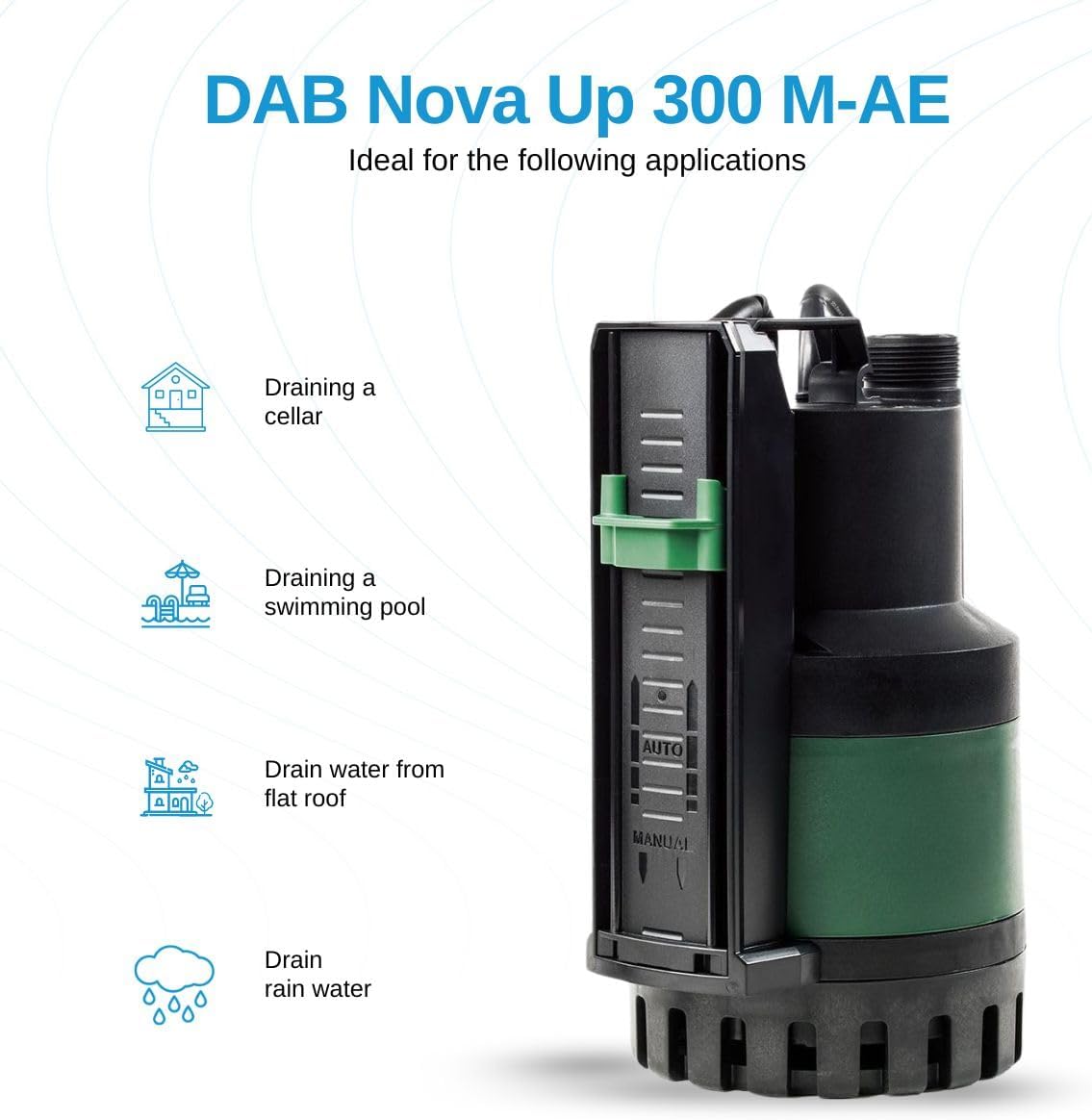 Tauchpumpe Nova Up 300 M-AE mit Sensor