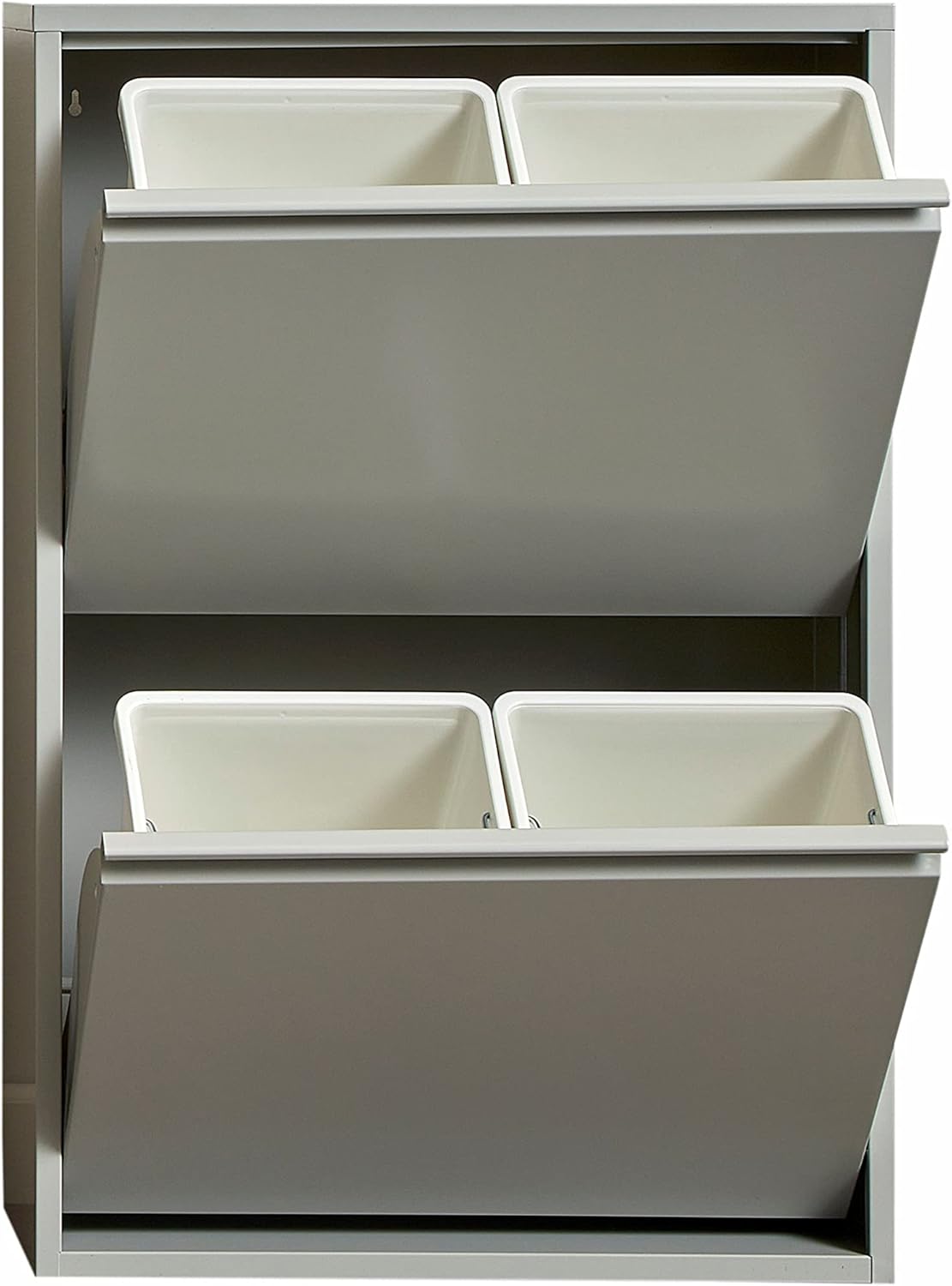 Küchenmülleimer, Grau 4 X 15 L