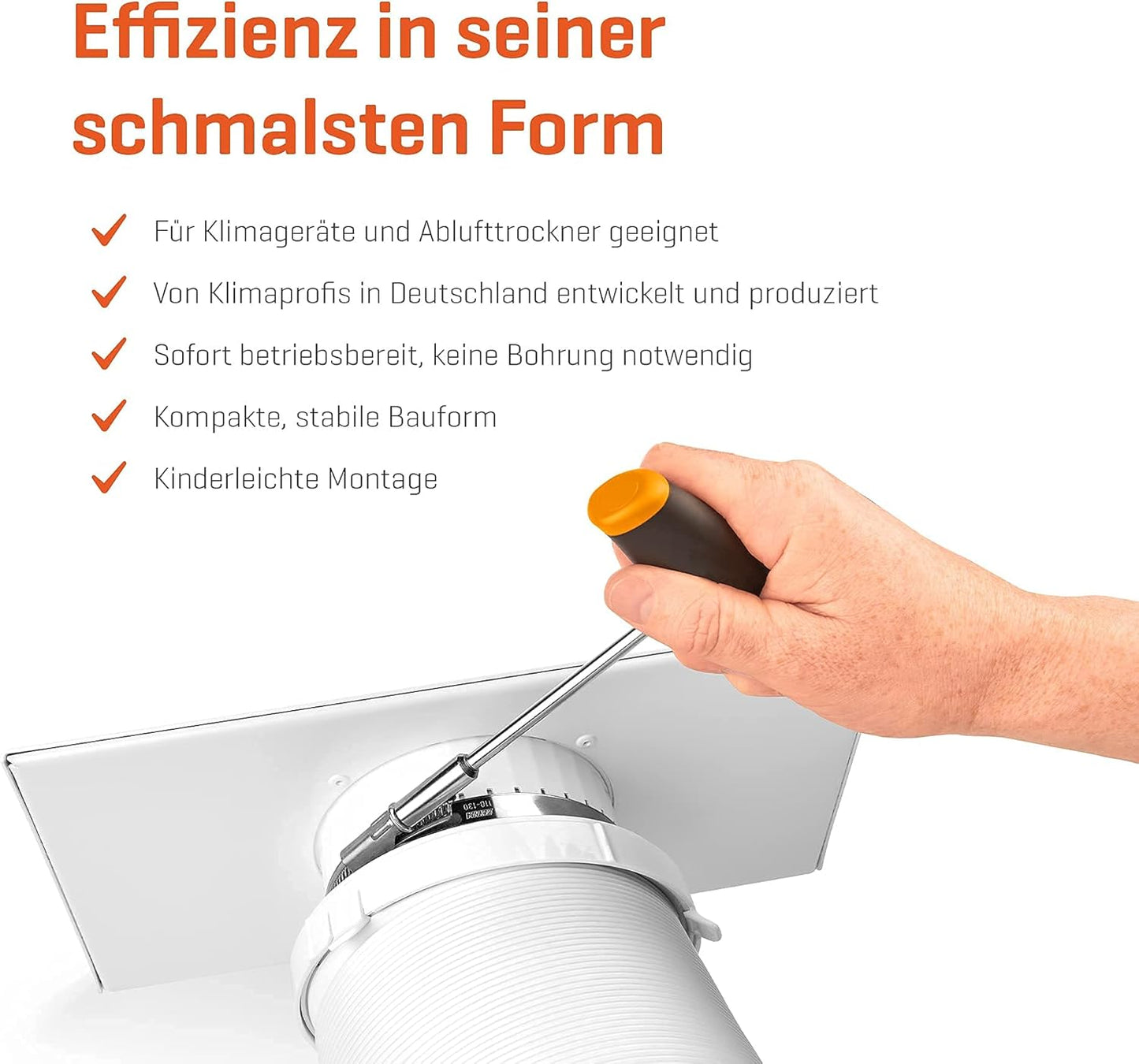 Fensteradapter für mobile Klimageräte, Fensteradapter inkl. Kupplung 120mm bis 150mm