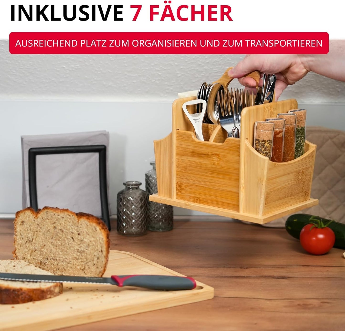 Tischbutler Tapas und Friends, 7 Fächer