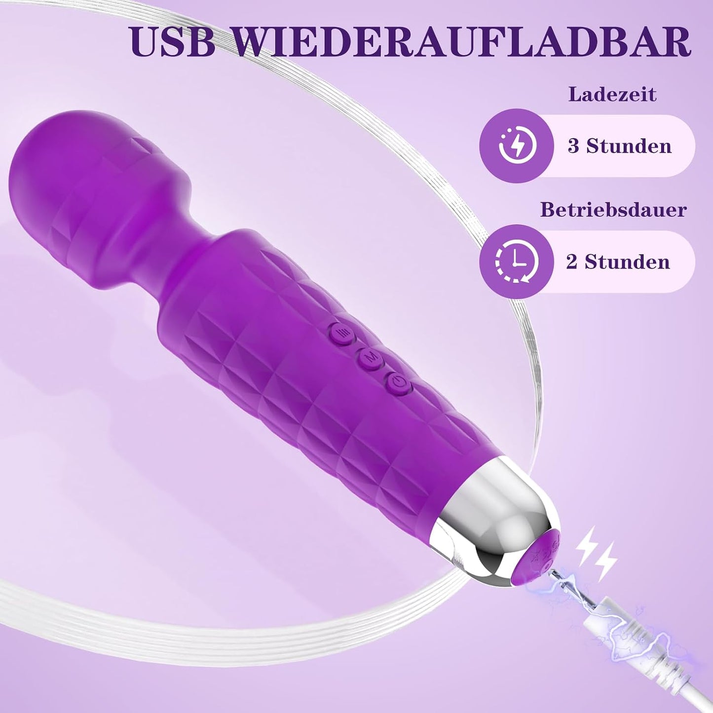G-Punkt Vibrator mit 20 Stimulationsmodi, Lila