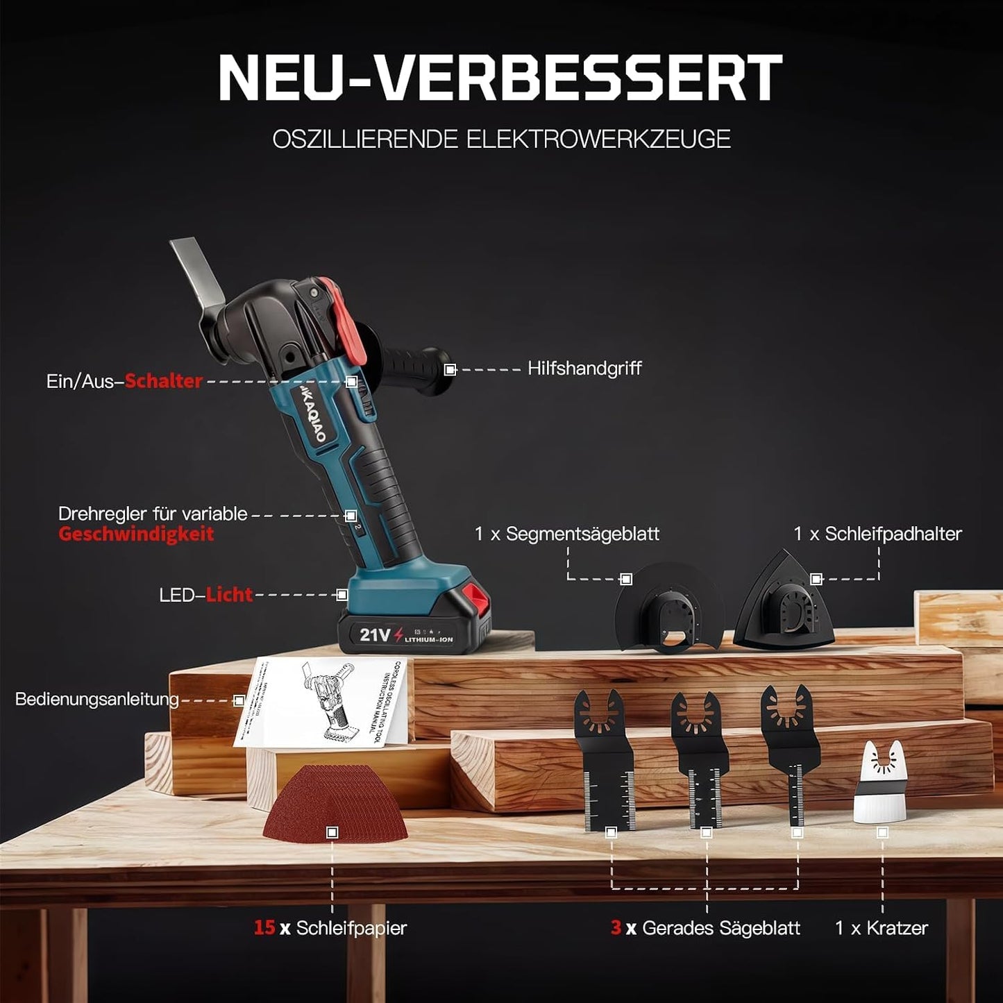 Multifunktionswerkzeug mit Zubehör, Nur der Hauptteil