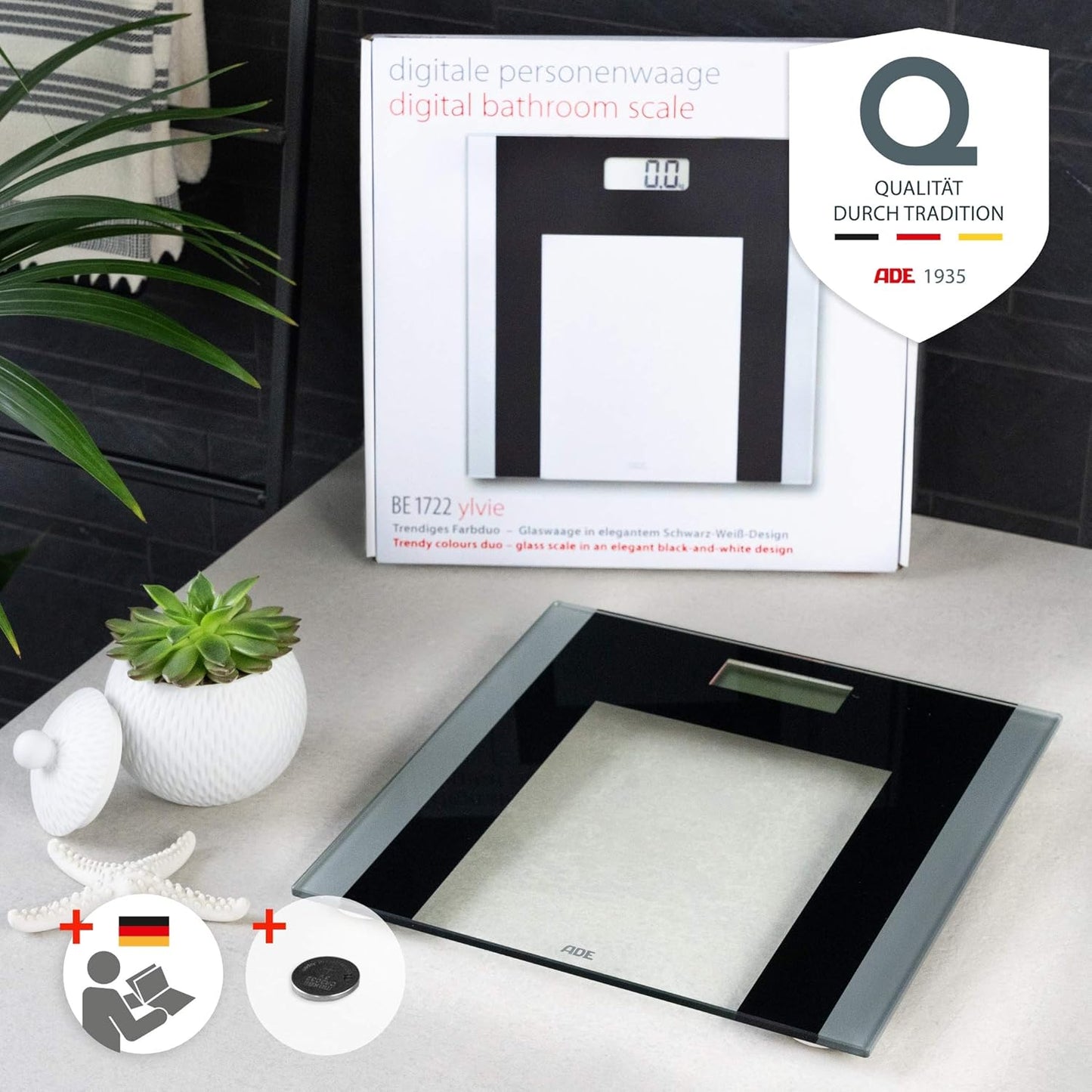 Digitale Personenwaage BE 1722 Ylvie (bis 180 kg)