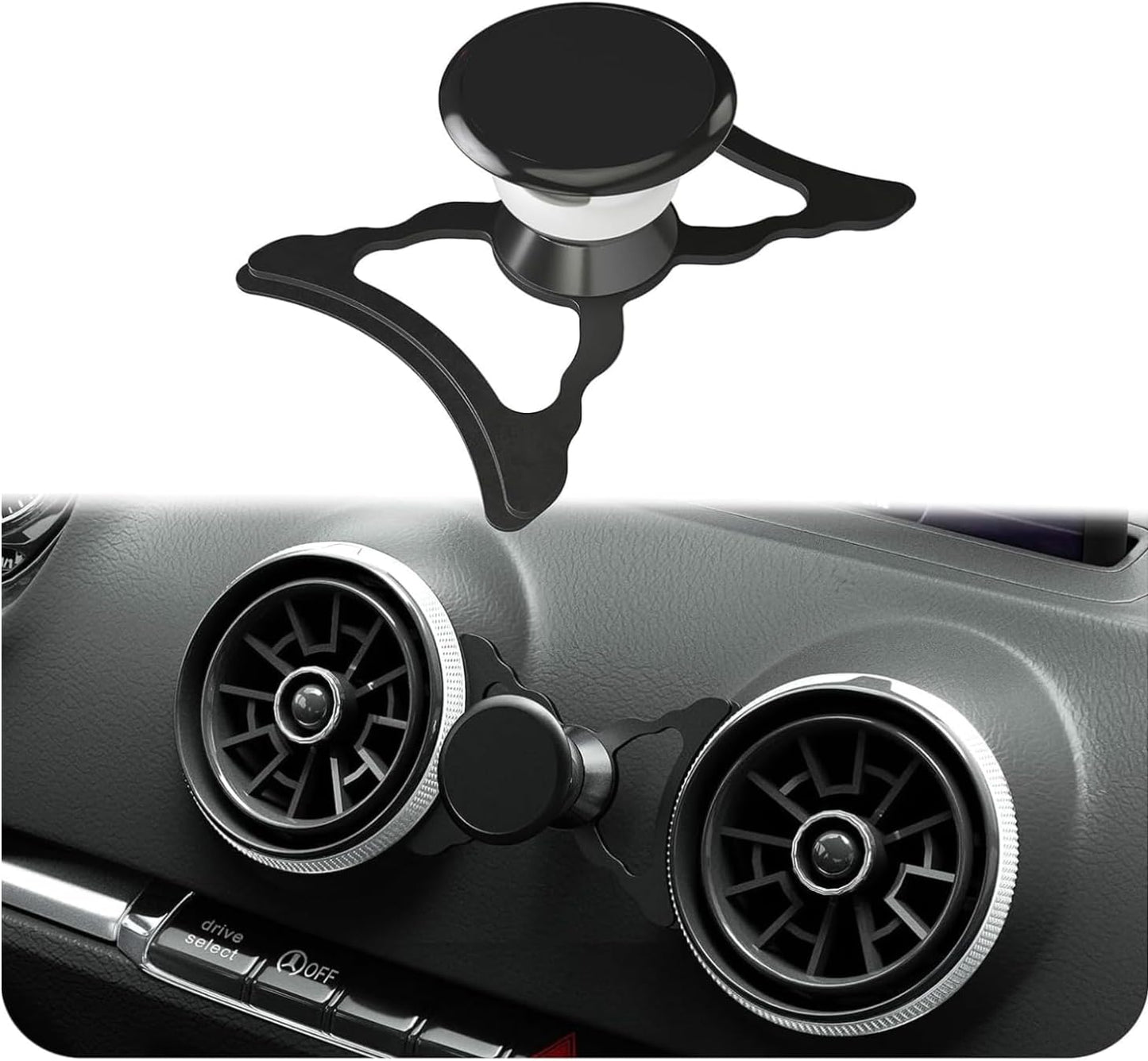 Magnetische Handyhalterung für Audi Q2/SQ2, Audi Q2/SQ2 Schwarz