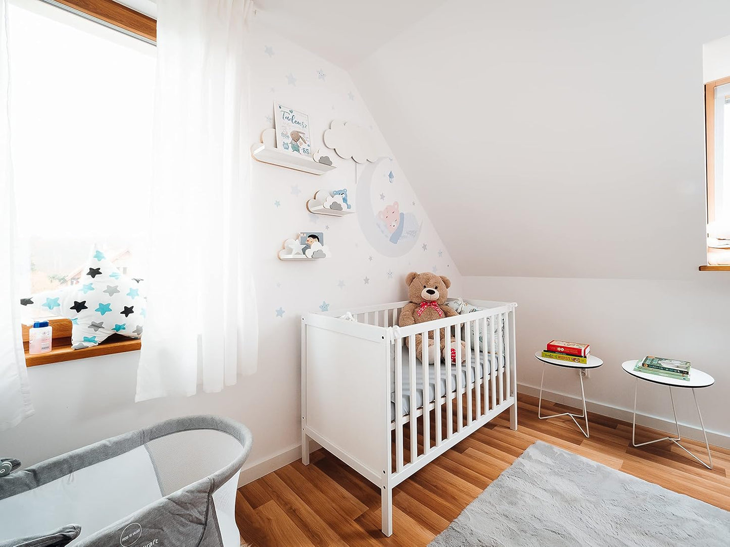 Wandregal-Set Wolke für Kinderzimmer (3-teilig), Fisia Elegance