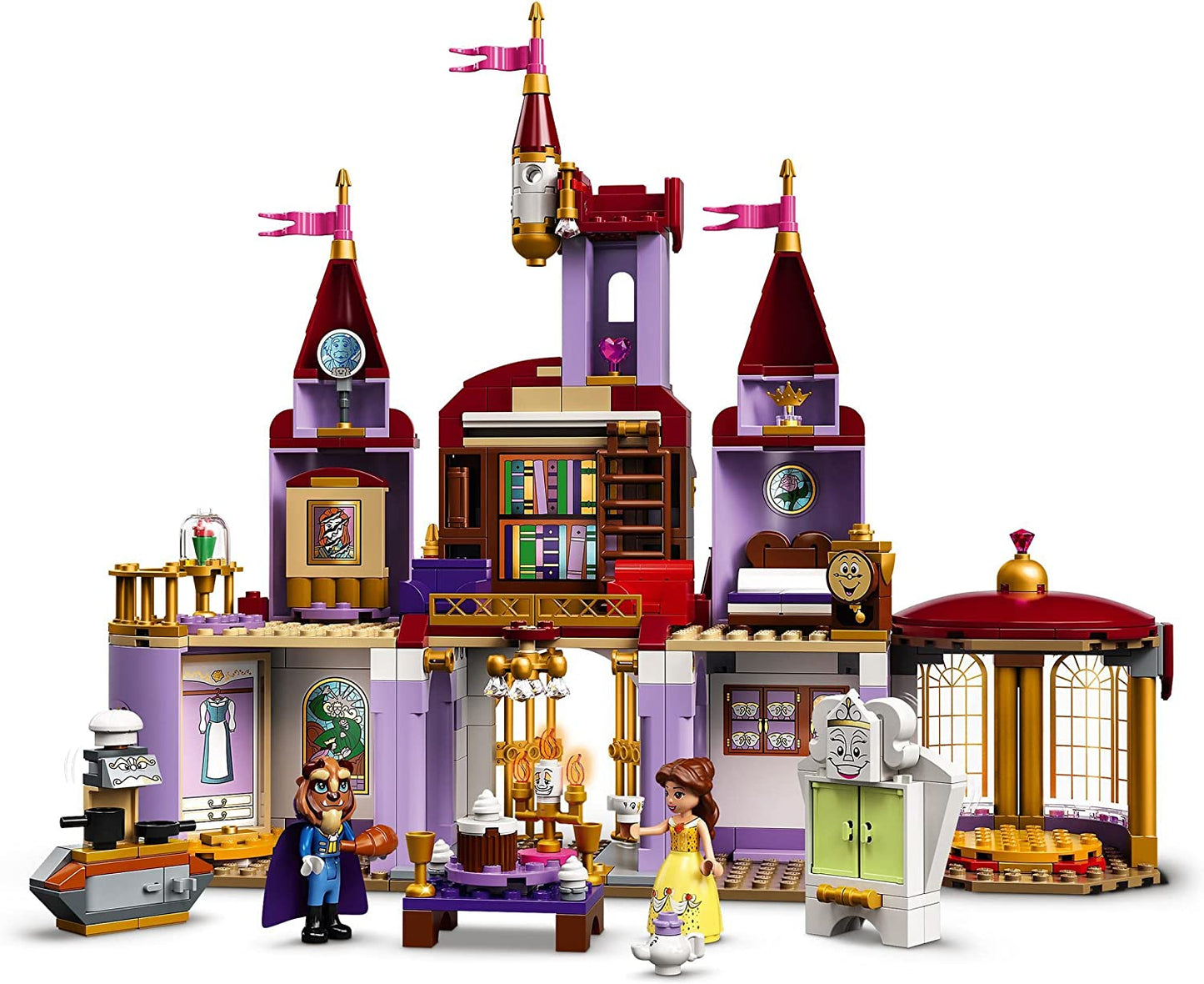 43196 Disney Princess Belles Schloss, Konstruktionsspielzeug, Standard Verpackung Single