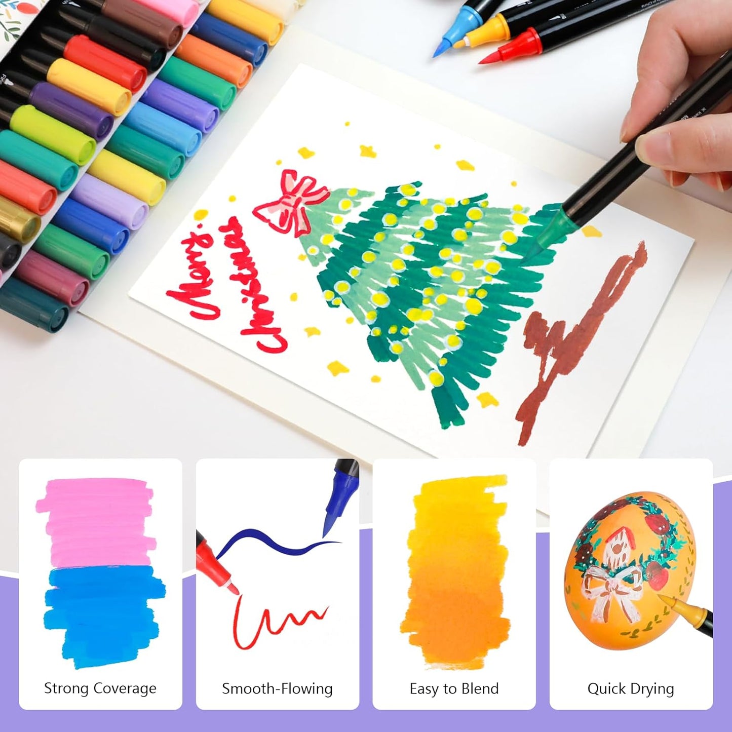 Dual Tip Acrylmarker-Set, 72 Farben(Dual Tip)