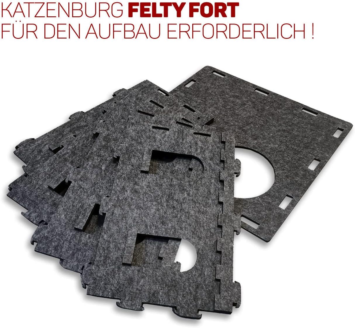 Etagen-Anbauset für Katzenburg, Anthrazit Etagen-Anbauset