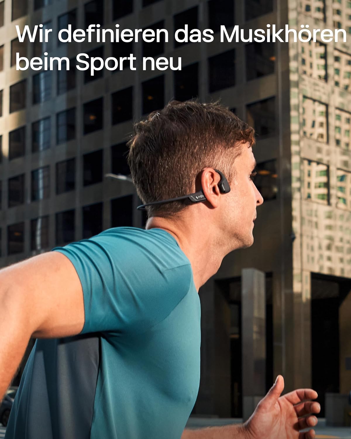 Knochenschall-Sportkopfhörer OpenRun Pro 2, Standard Schwarz