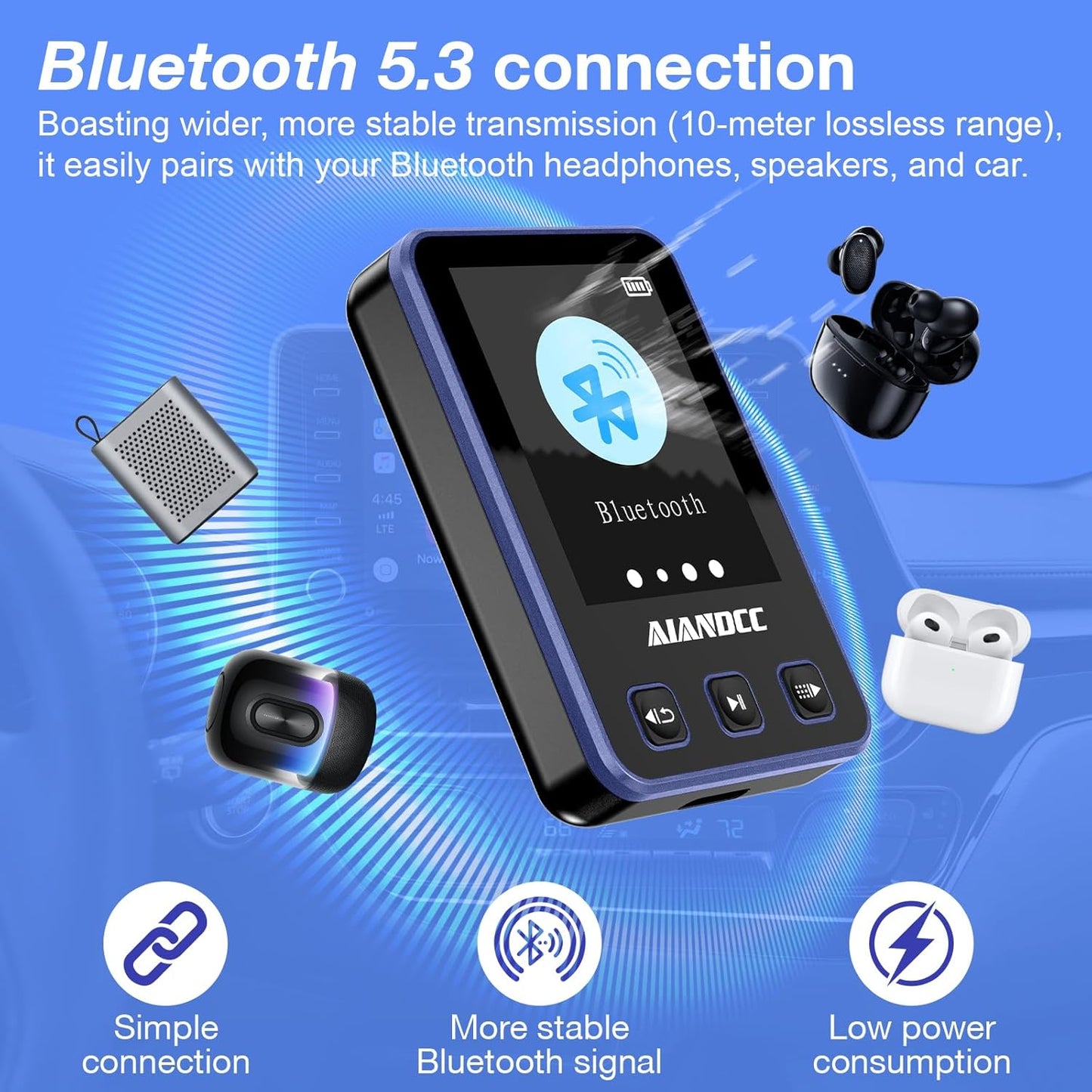 Sportlicher MP3-Player, Violett