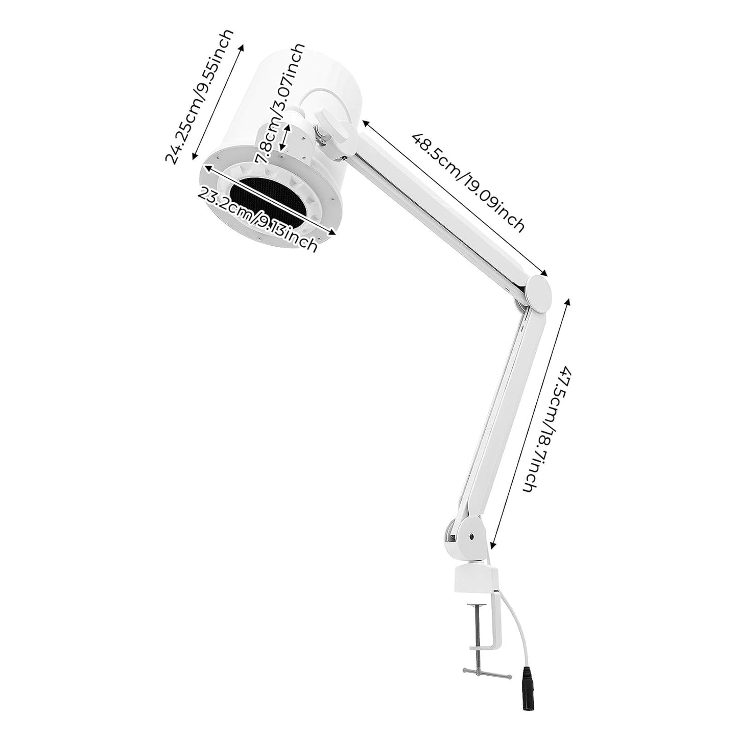 Hochleistungs-Nagelstaubabsaugung mit LED, 10-stufig