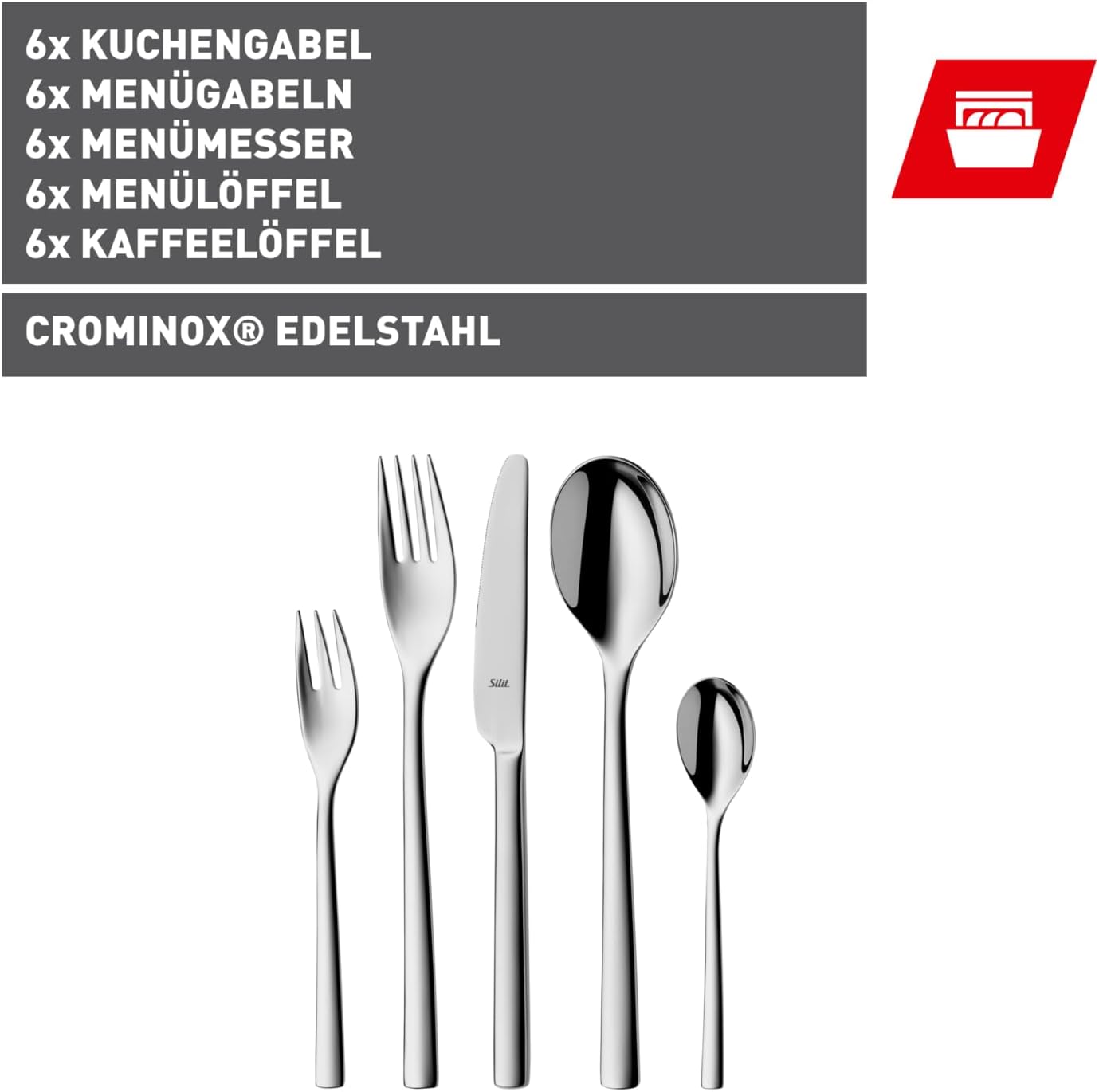 Trend Besteck-Set, 30-teilig, Silit Trend 30-teilig