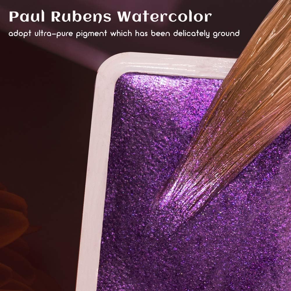 Aquarellfarben-Set Perlglanz, 48 Glitzerfarben, 48 Glitzerfarben