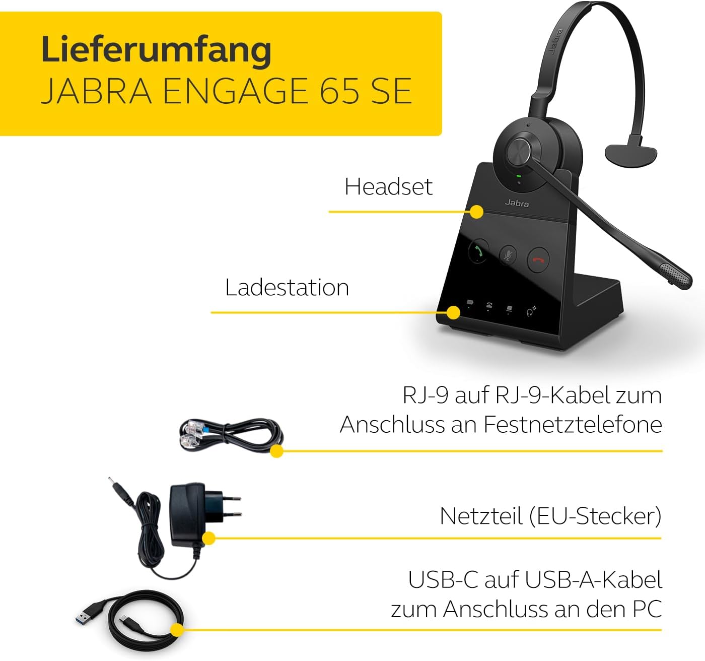 Engage 65 SE Mono Headset mit Basisstation