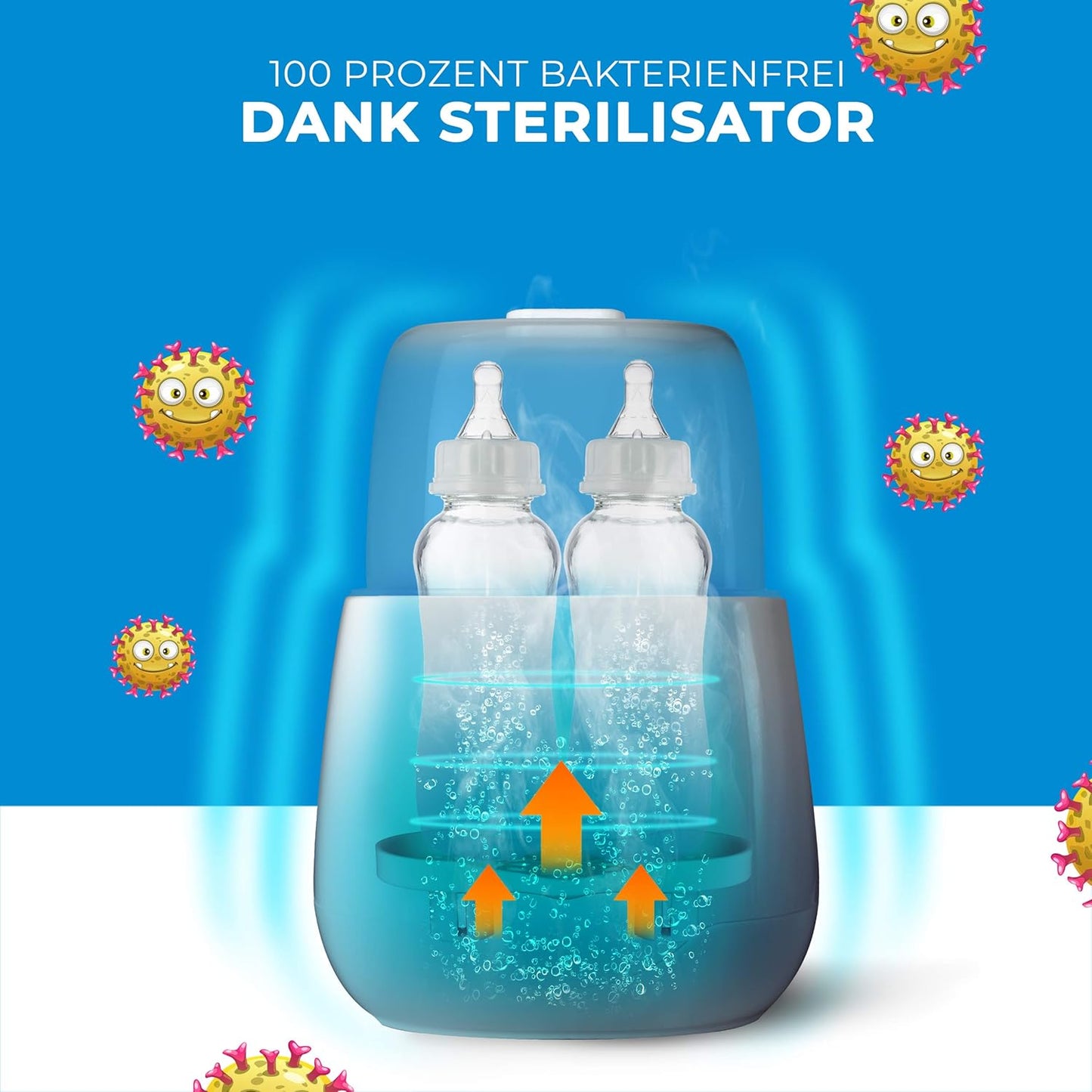 Flaschenwärmer mit Sterilisator und Warmhaltefunktion