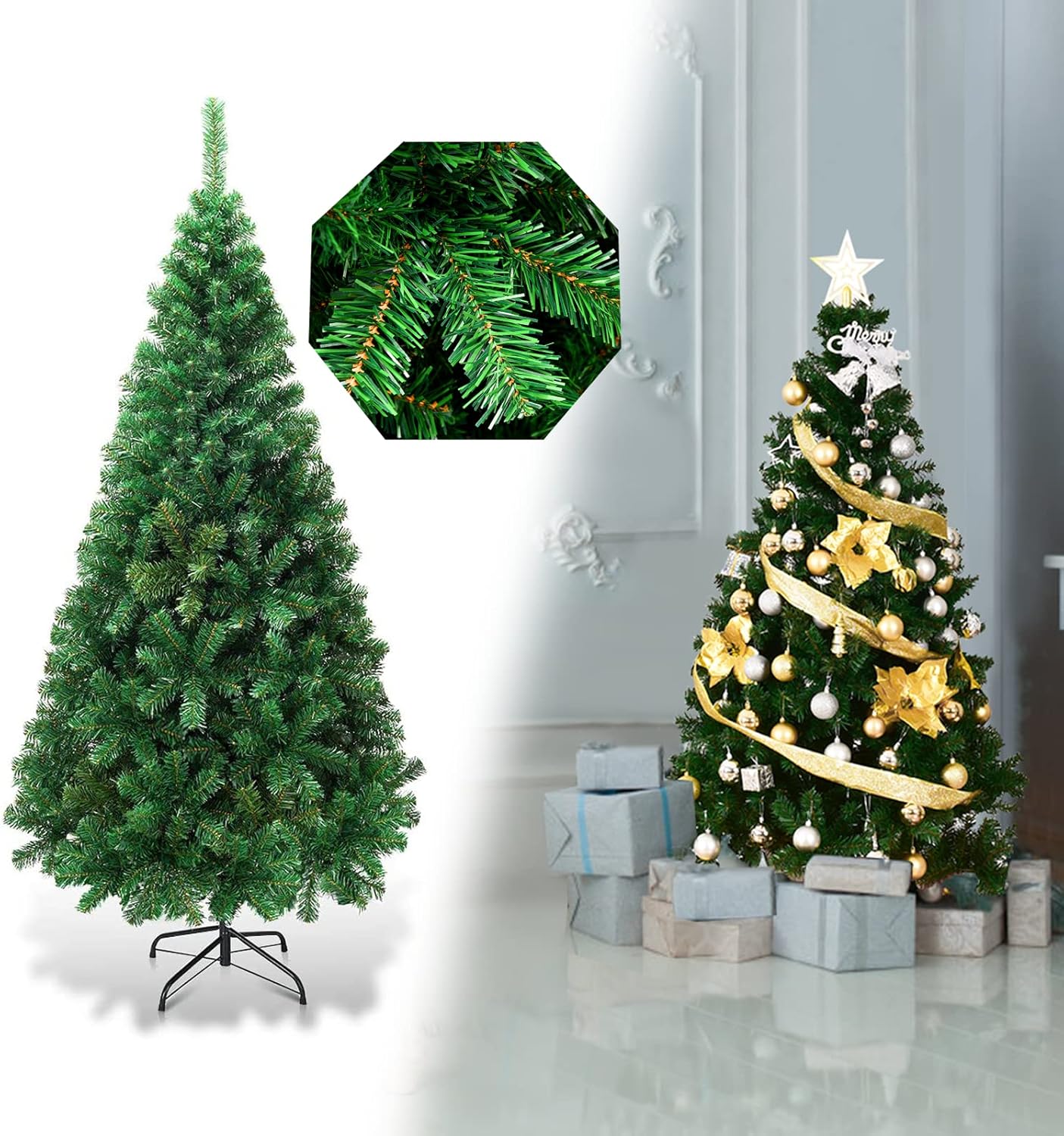 Künstlicher Weihnachtsbaum, Grün 150 cm