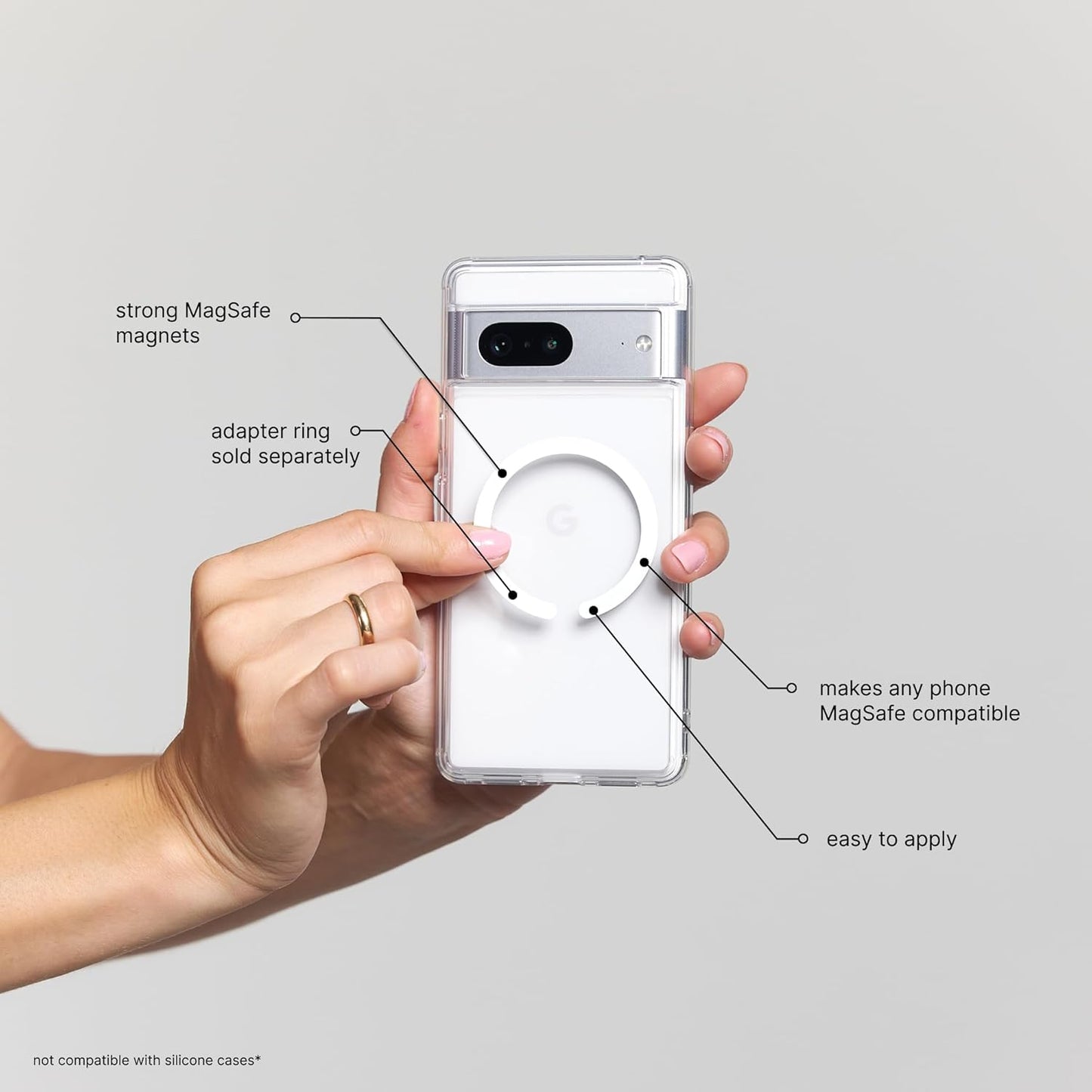 Magnetische PopMount-Halterung für Smartphones, MagSafe Mount Black