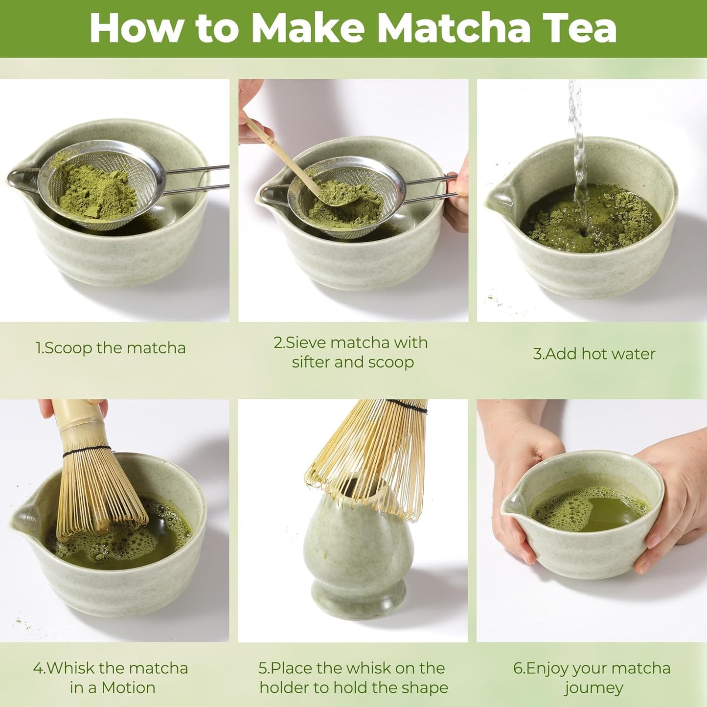 5-teiliges Matcha-Set