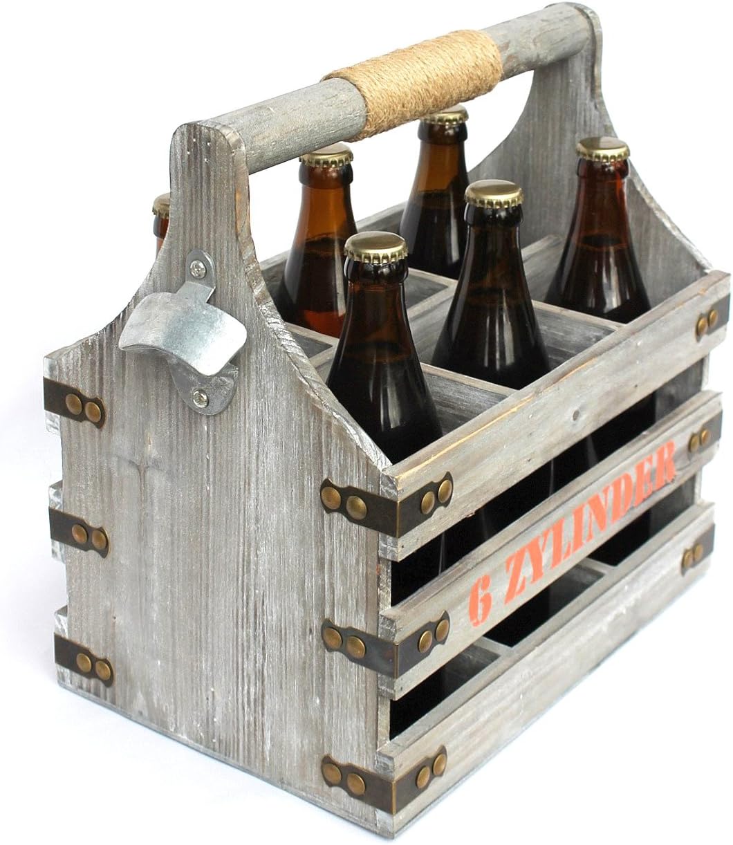Bierträger mit Flaschenöffner für 6 Flaschen