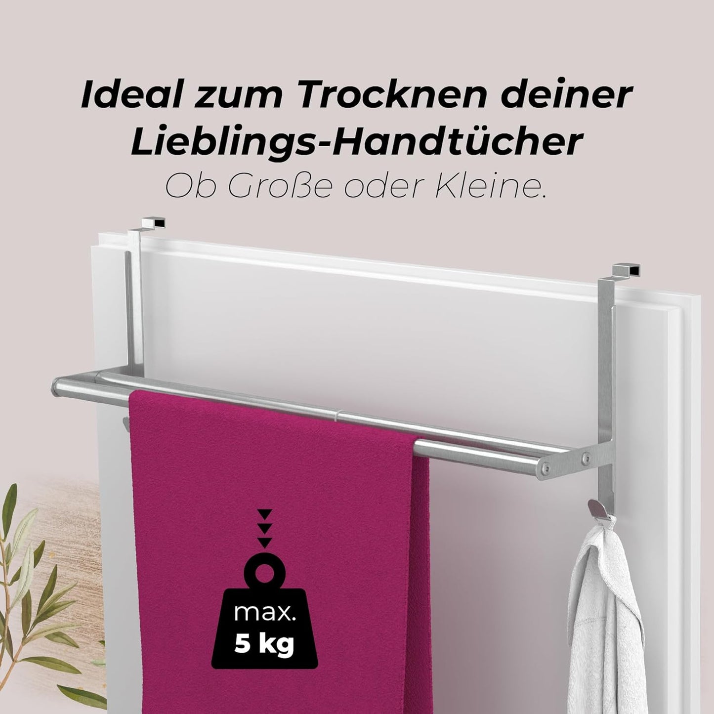 Handtuchhalter für Türmontage