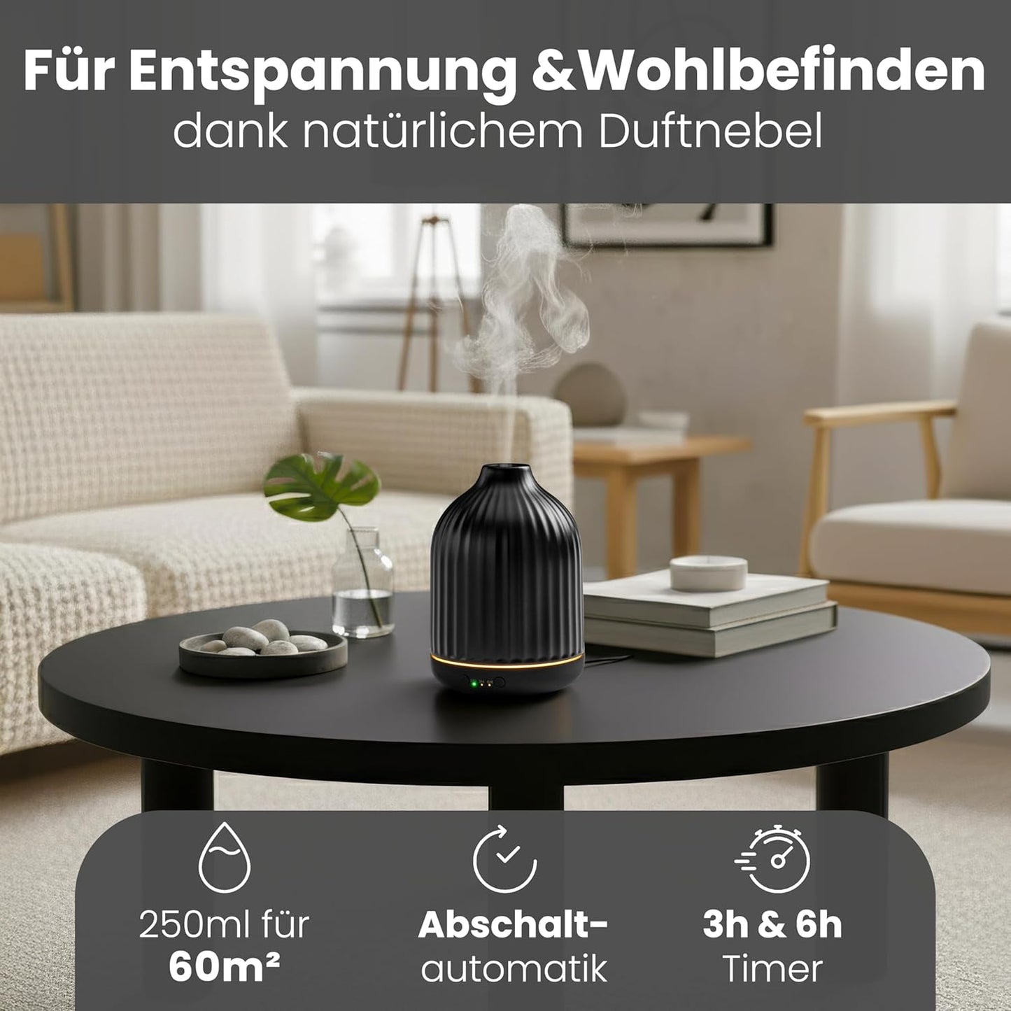 Aroma Diffuser für ätherische Öle, Aroma Diffusor
