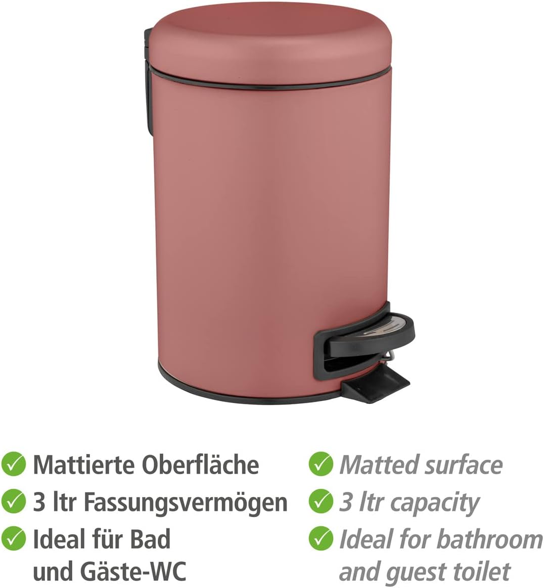 Treteimer Leman mit herausnehmbarem Einsatz, Pink